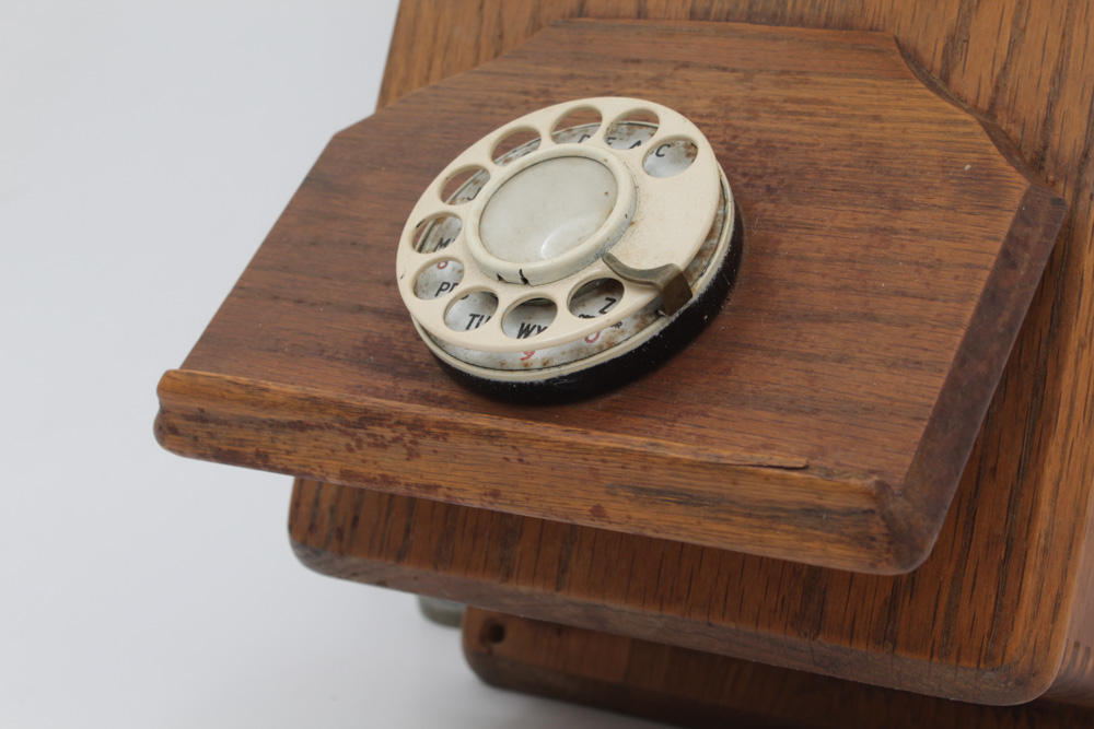 Kellogg Hand Crank Wall Phone with Rotary Dial