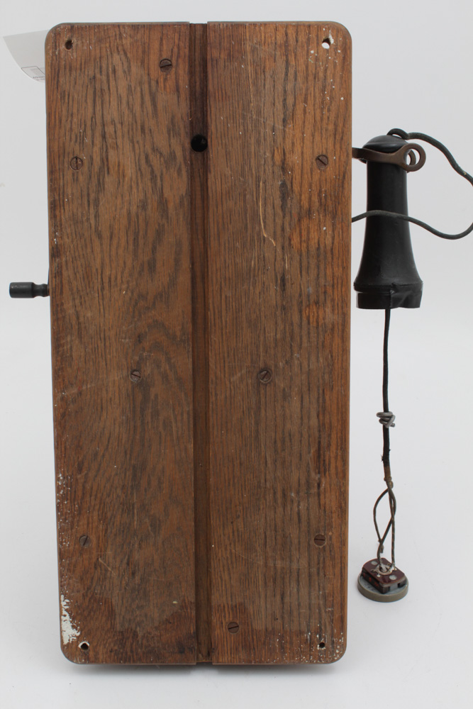 Kellogg Hand Crank Wall Phone with Rotary Dial