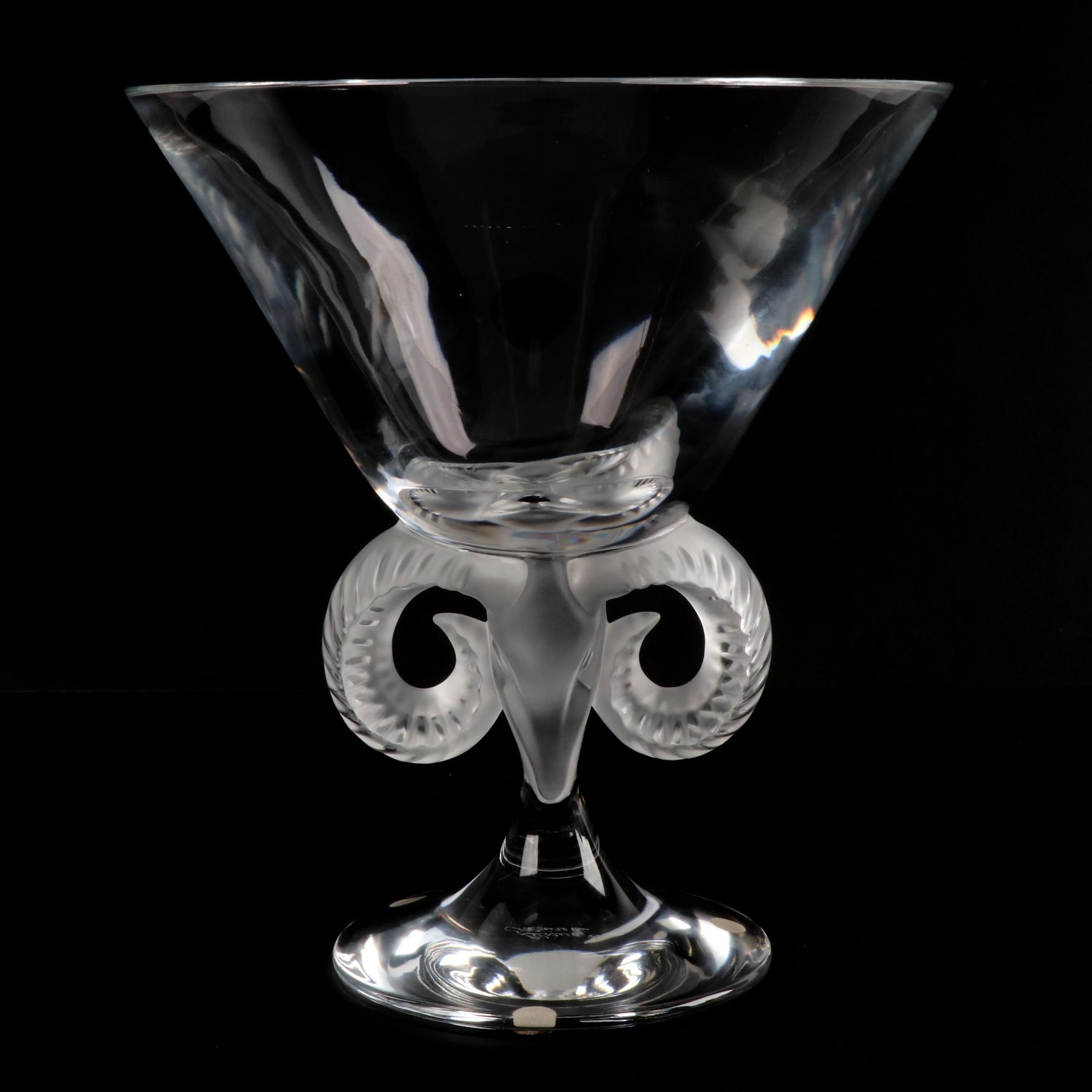 Lalique "Aries" Crystal Compote