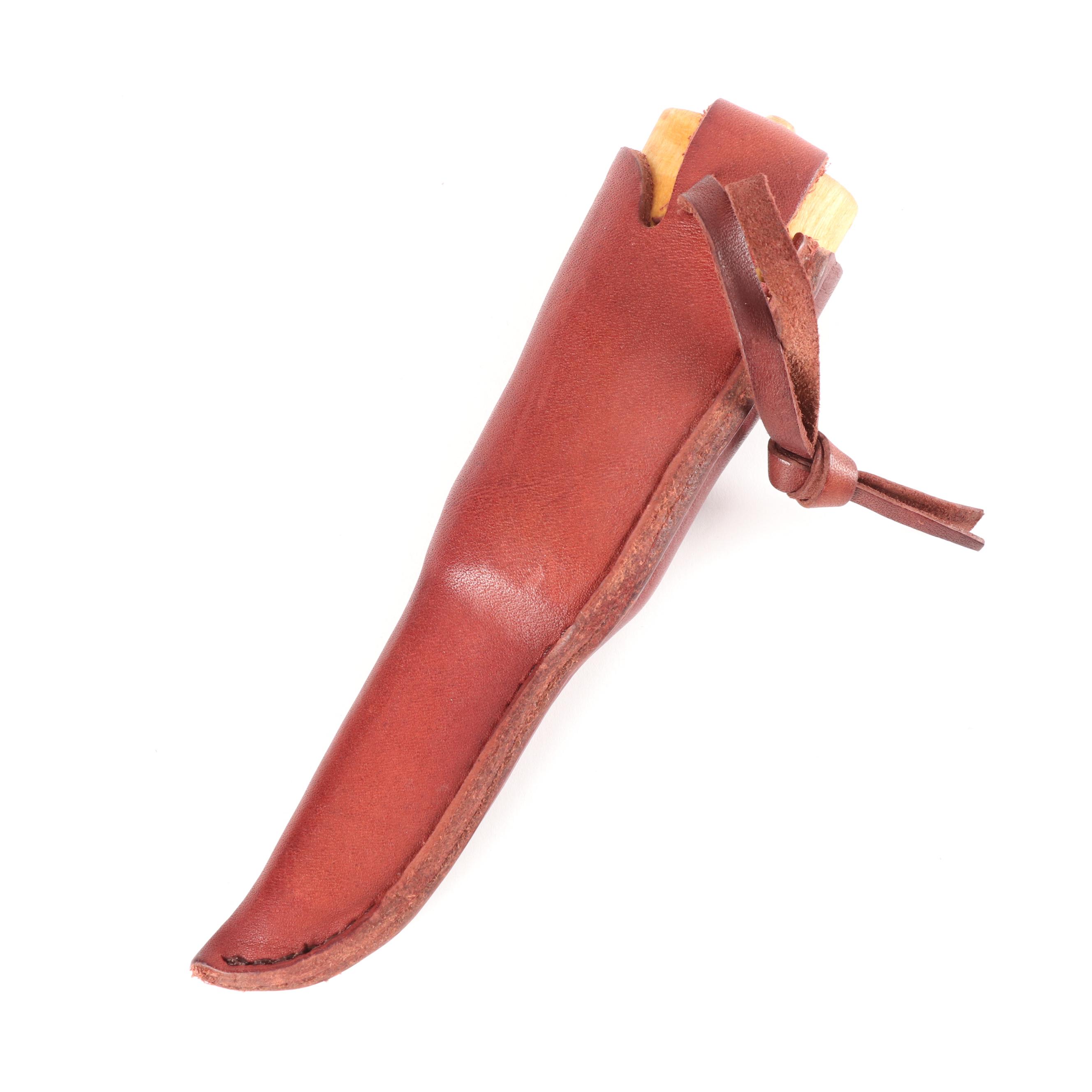 Helle "Nying" Norwegian Outdoor Knife with Pierced Leather Sheath