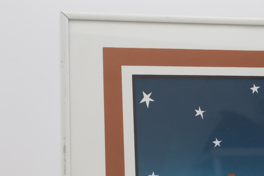 Teresa Farr Limited Edition Serigraph "Armadillo with Headphones"