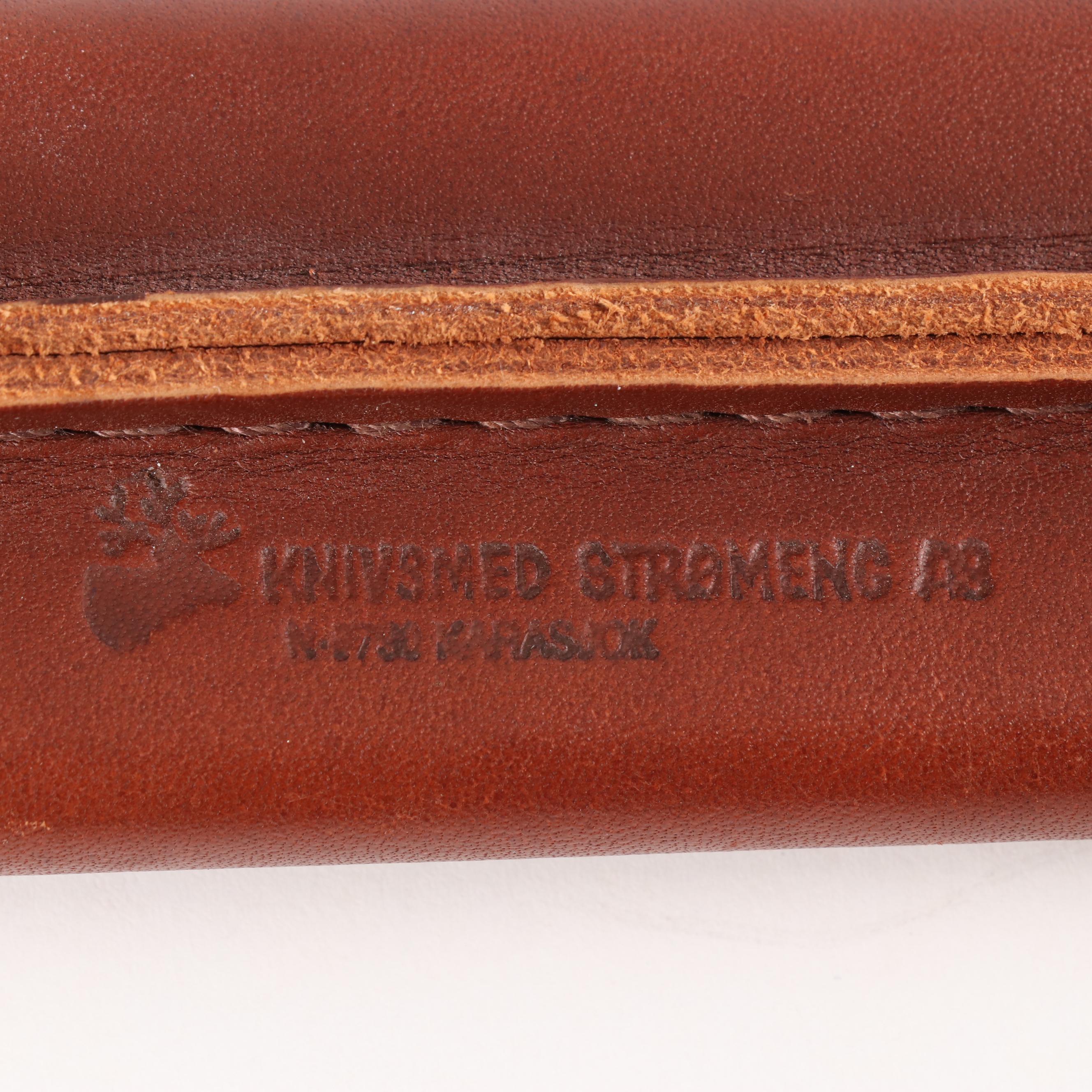 Knivsmed Strømeng Norwegian Hunting Knife with Embossed Leather Sheath