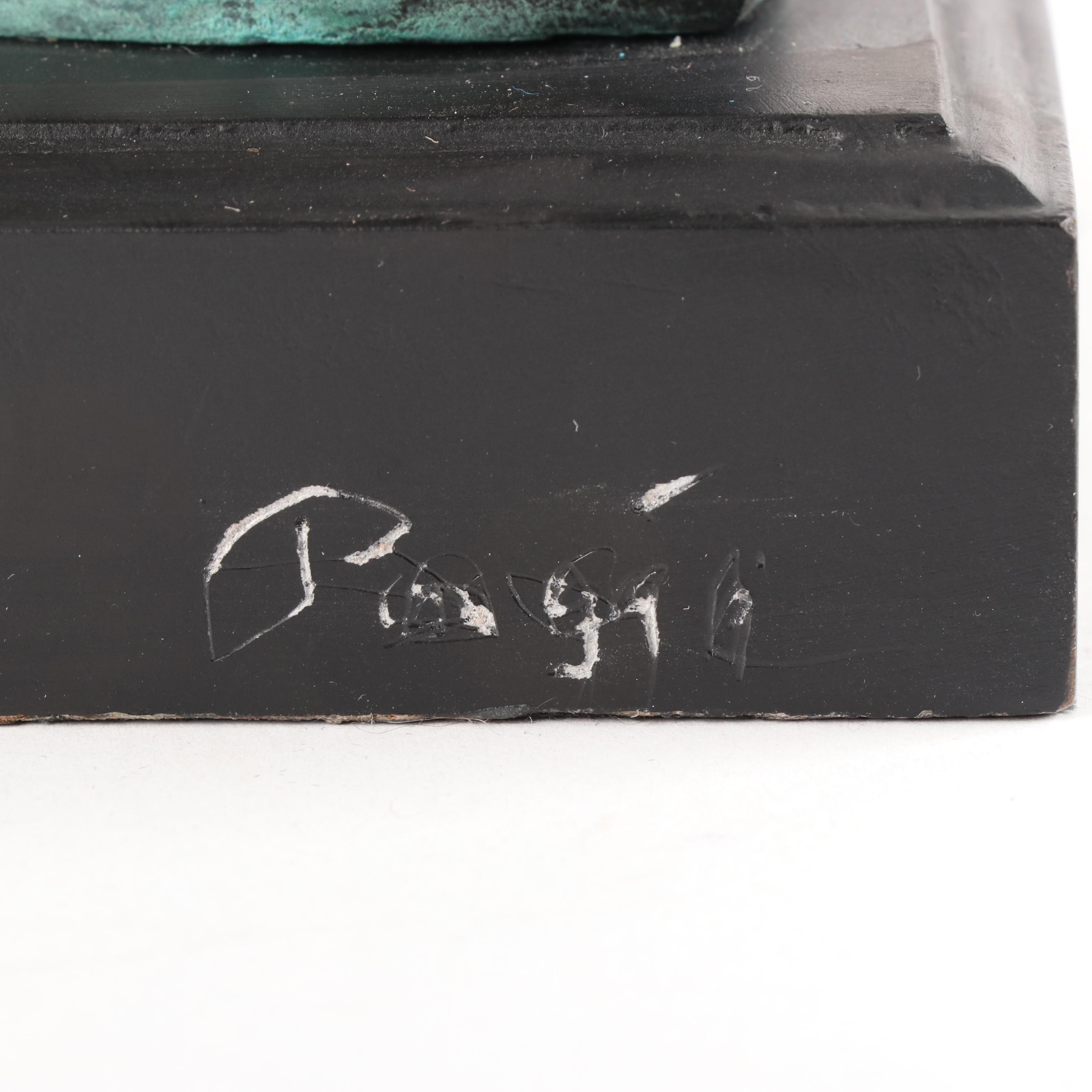 Cast Bronze Horse Head Sculpture