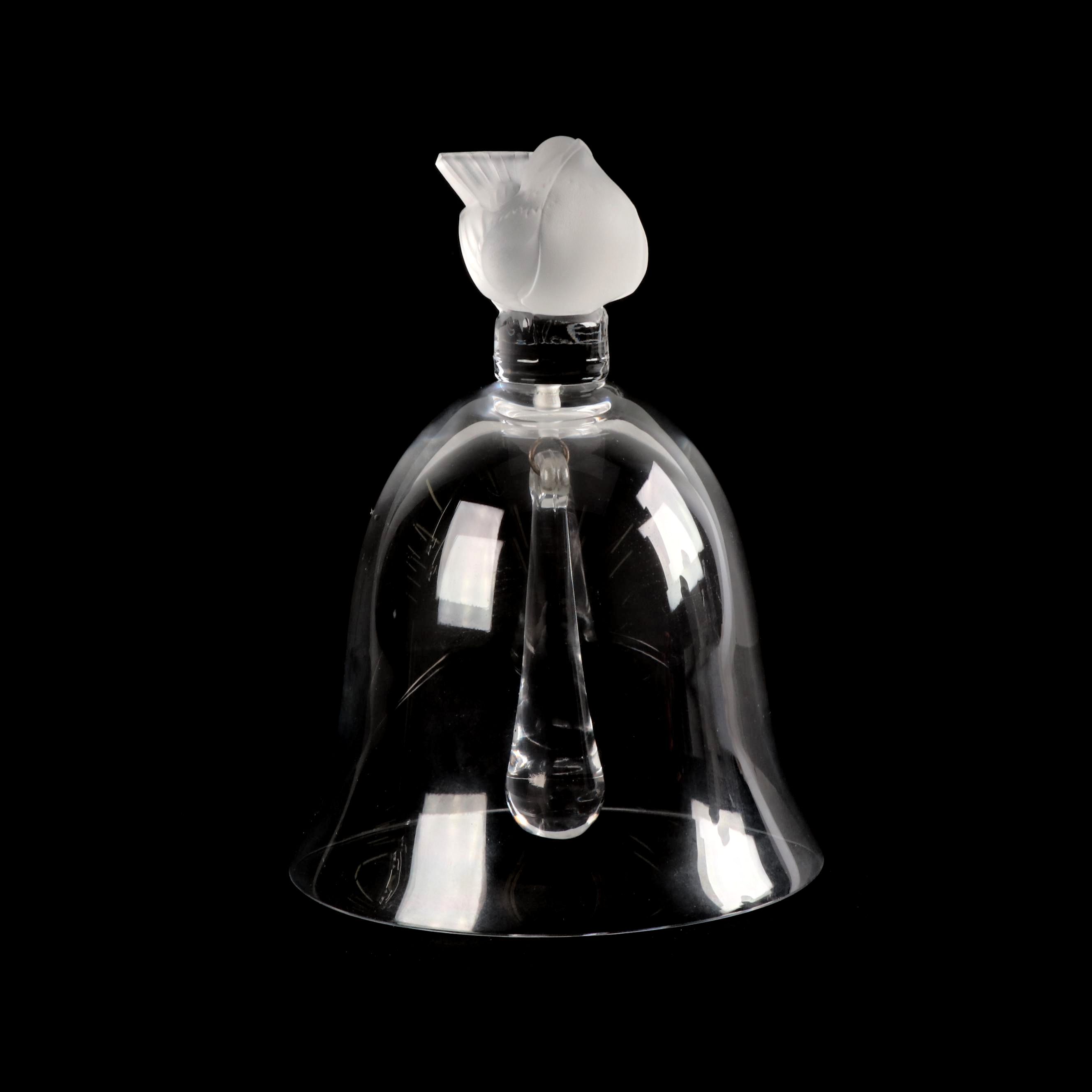 Lalique Crystal "Pinson" Handbell