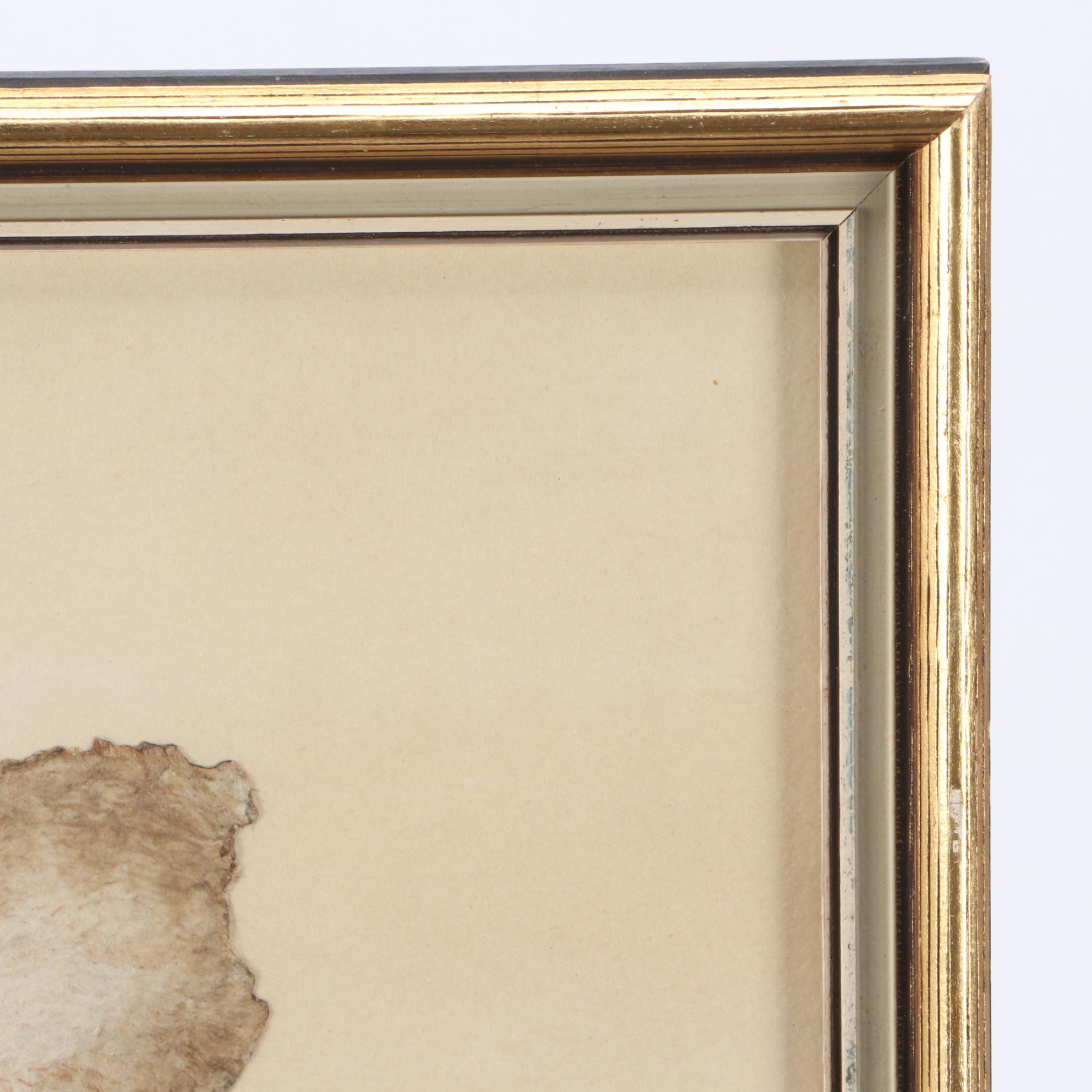 Ink Drawing on Distressed Handmade Paper