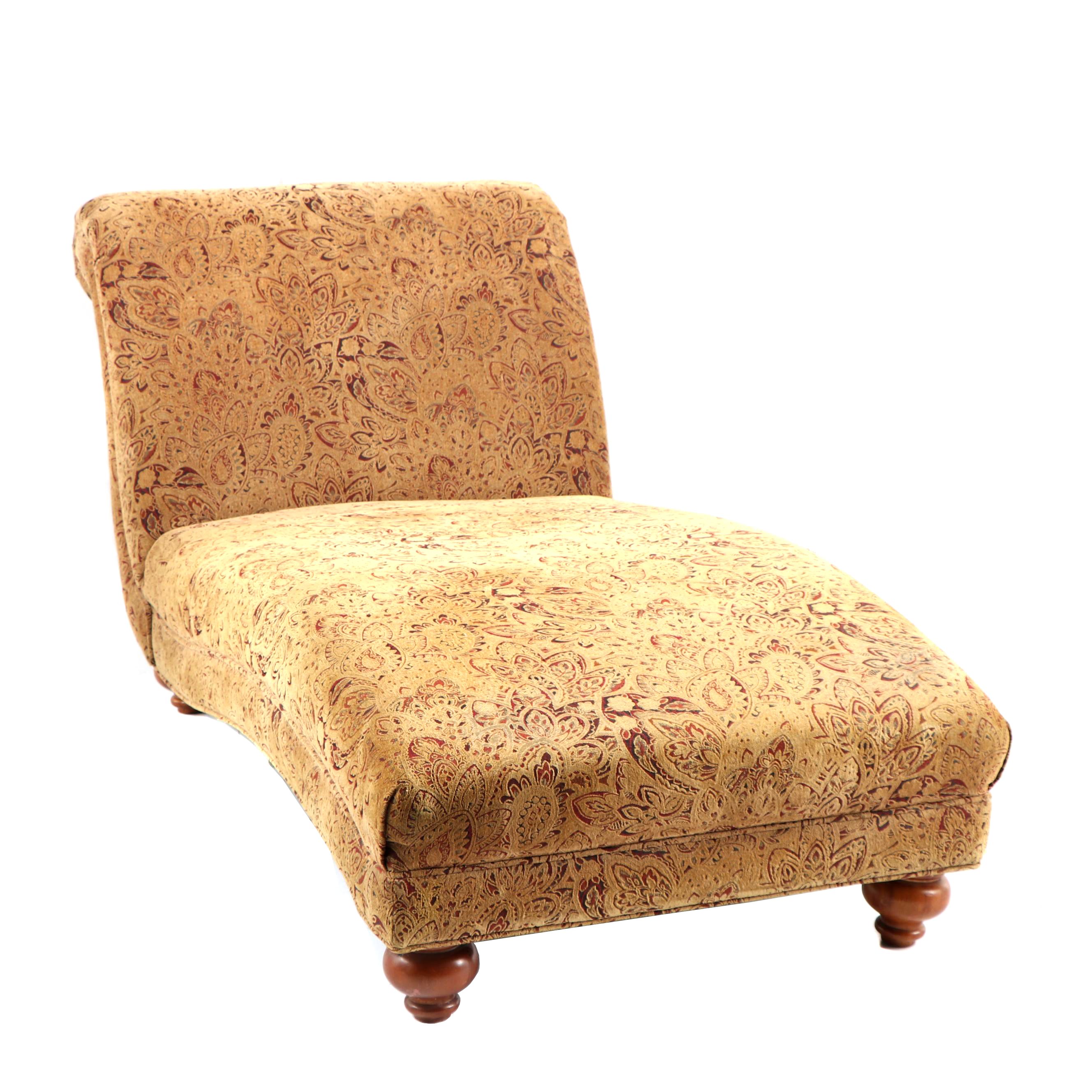 Paisley Upholstered Chaise Lounge