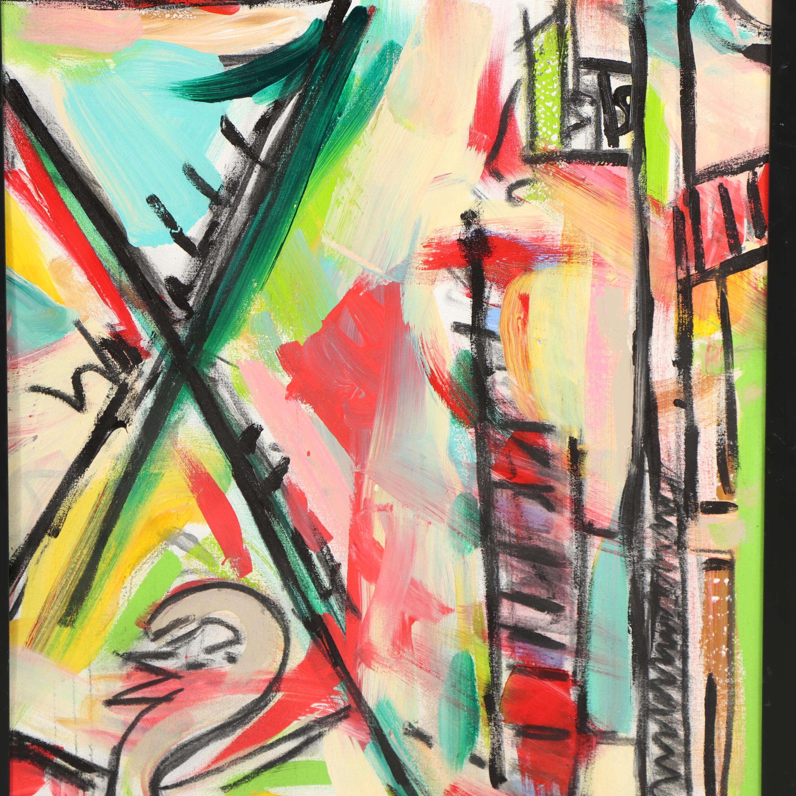 Stefan Georg Acrylic Painting "Satellite of Love"