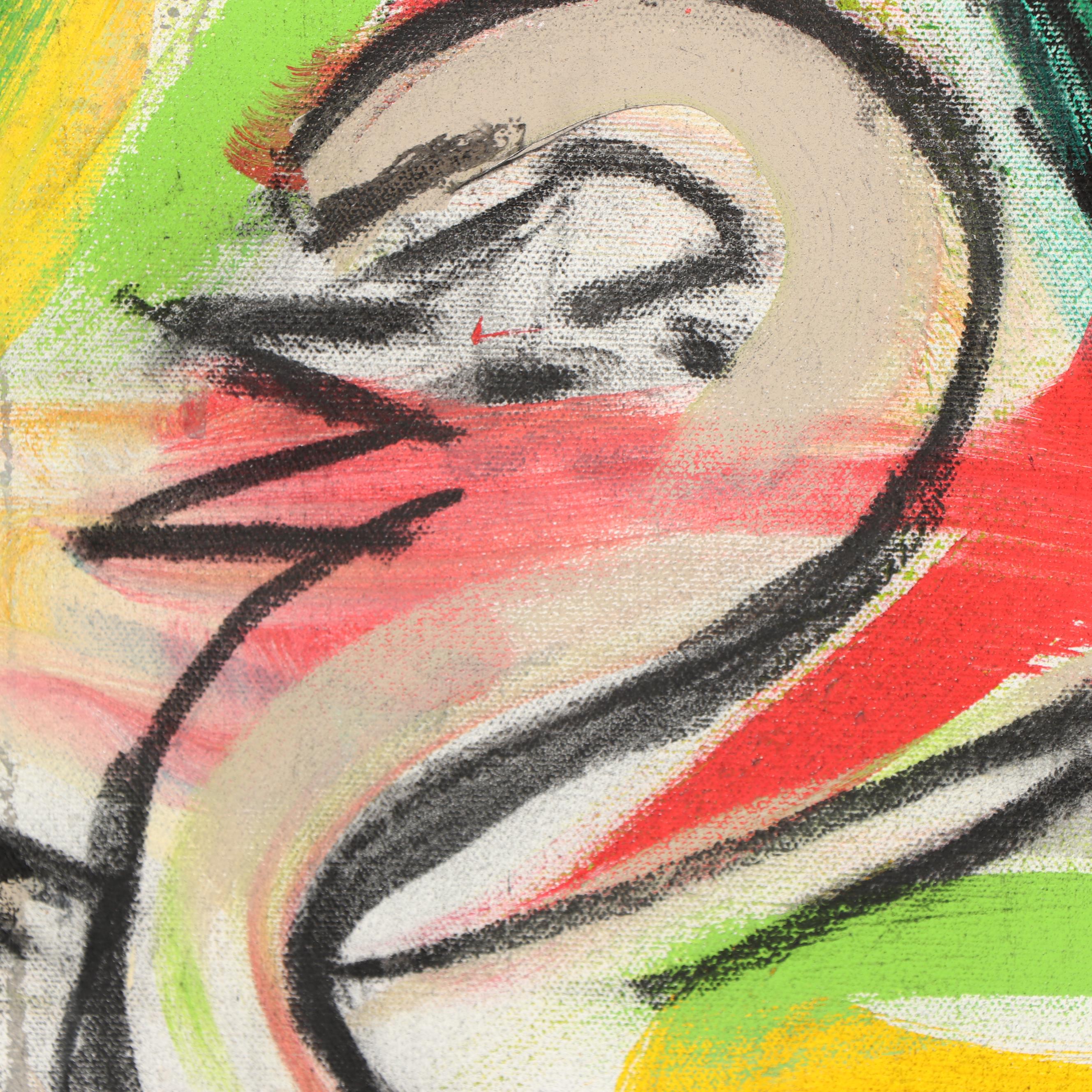 Stefan Georg Acrylic Painting "Satellite of Love"