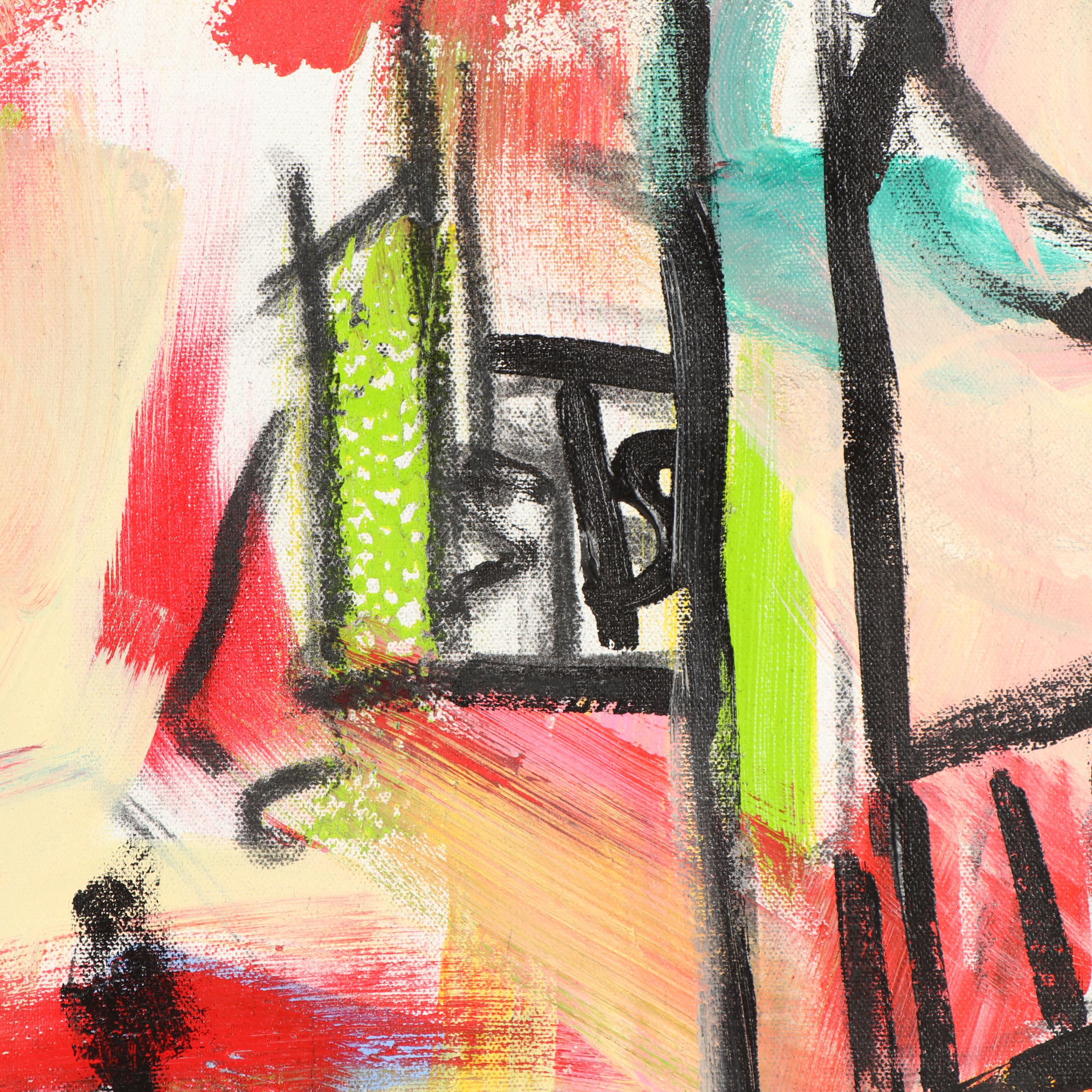 Stefan Georg Acrylic Painting "Satellite of Love"