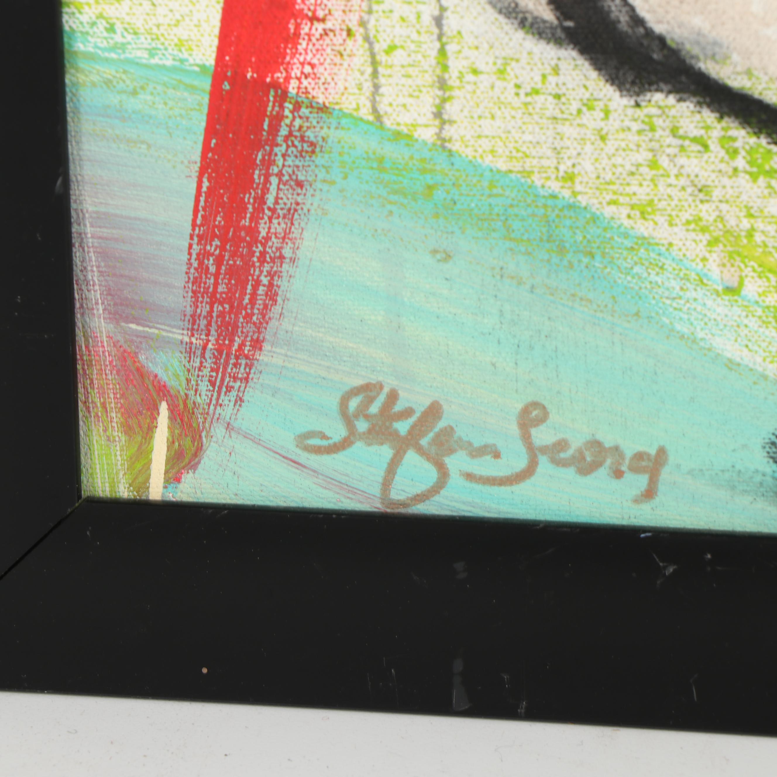 Stefan Georg Acrylic Painting "Satellite of Love"