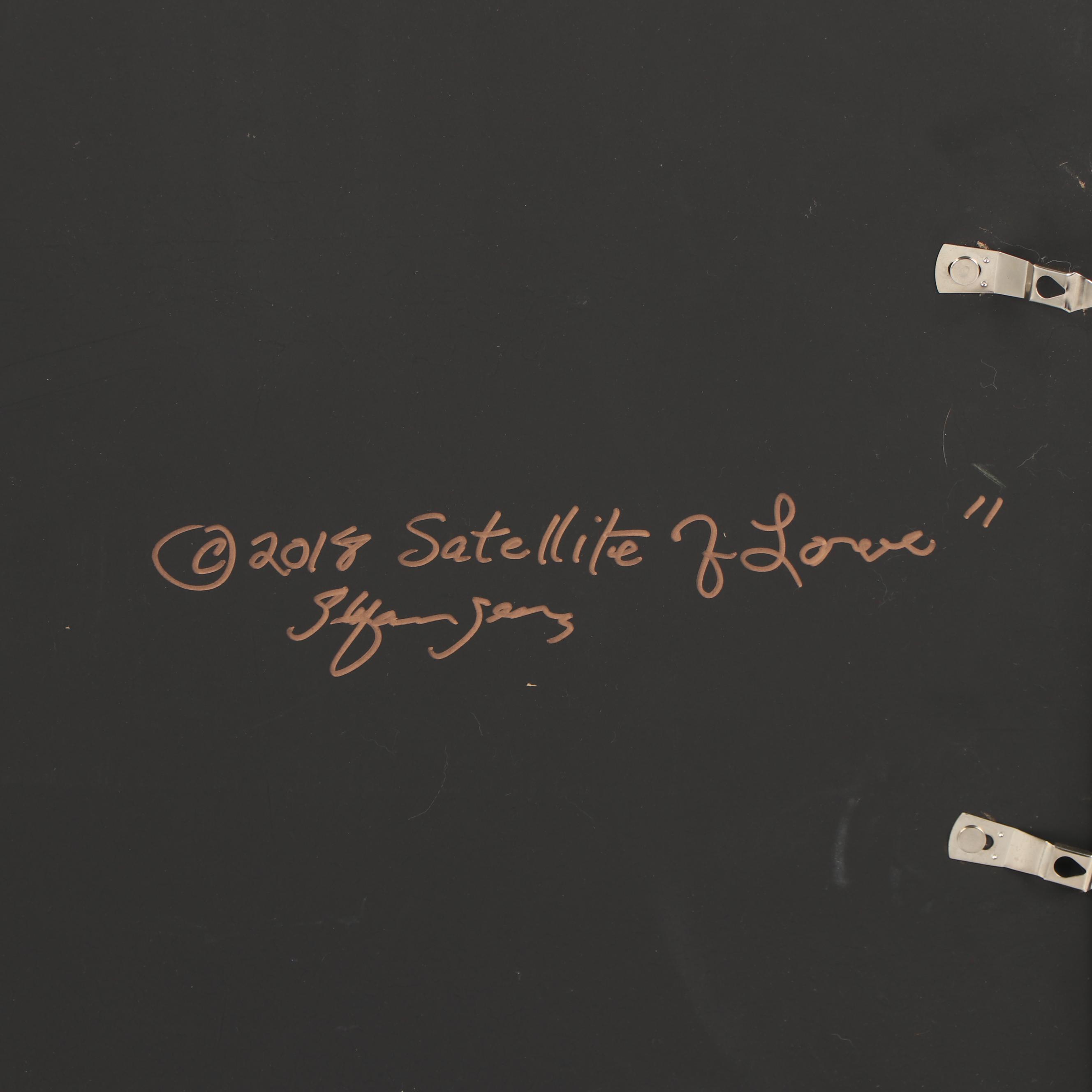 Stefan Georg Acrylic Painting "Satellite of Love"