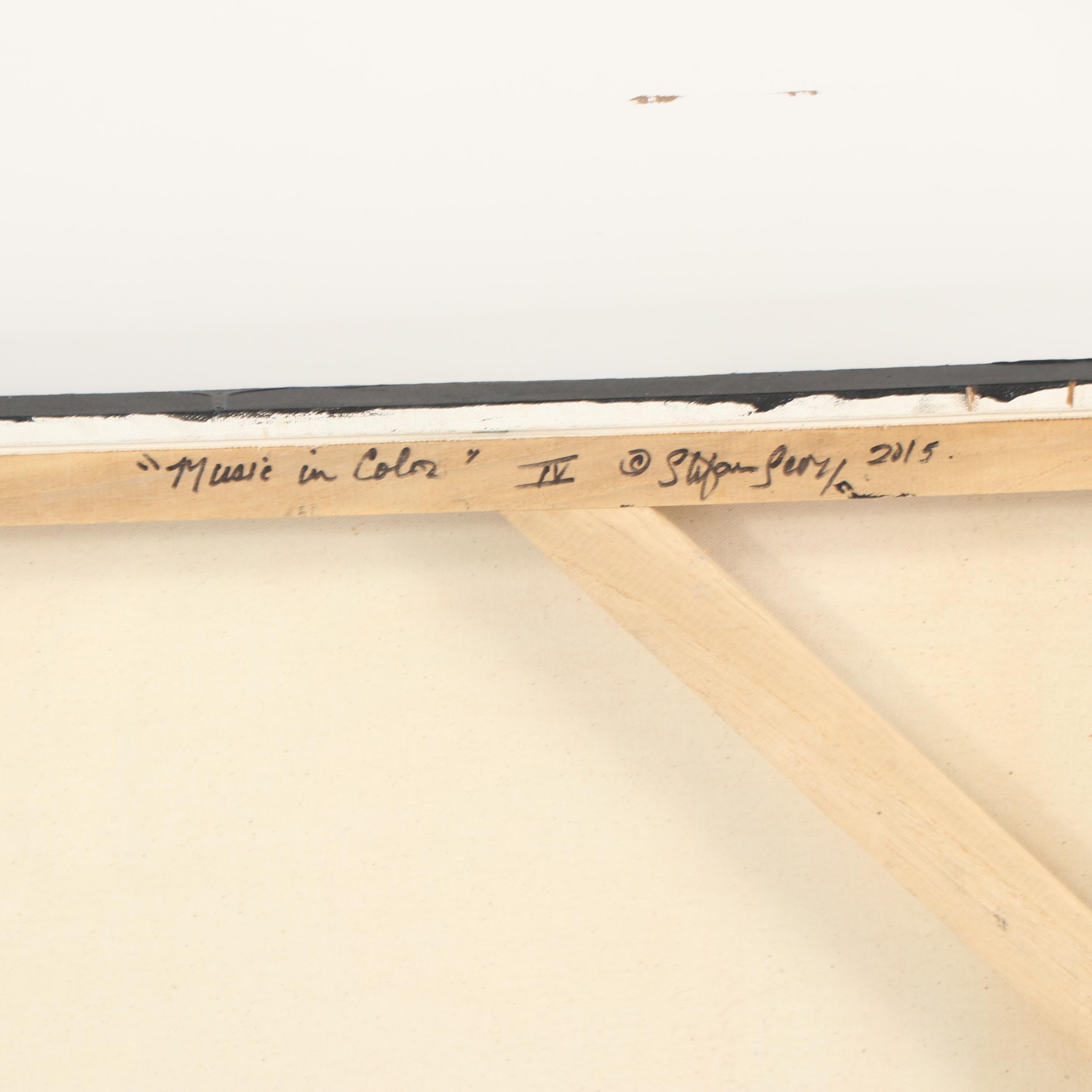 Stefan Georg Acrylic Painting "Music in Color IV"