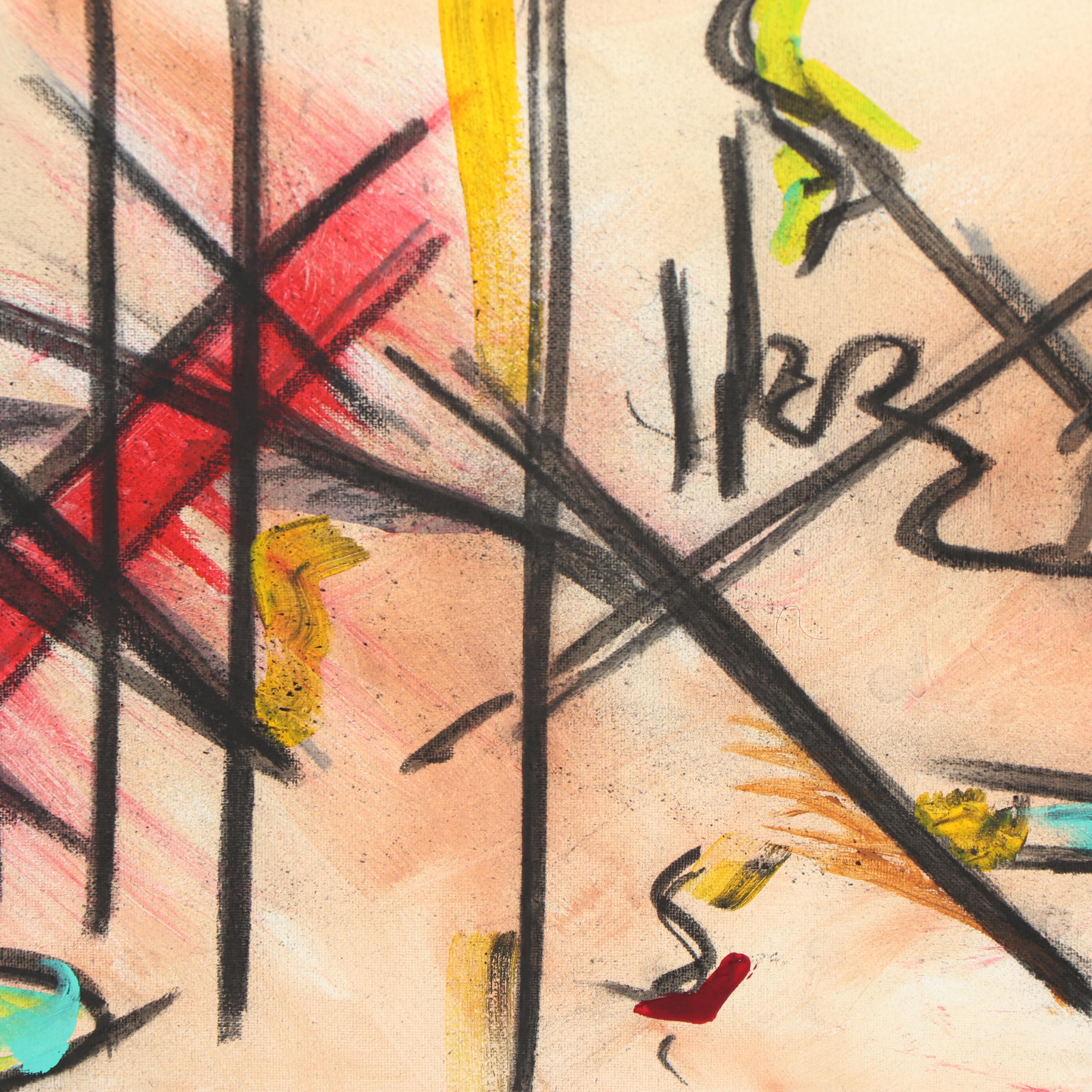 Stefan Georg Acrylic Painting "Satellites II"