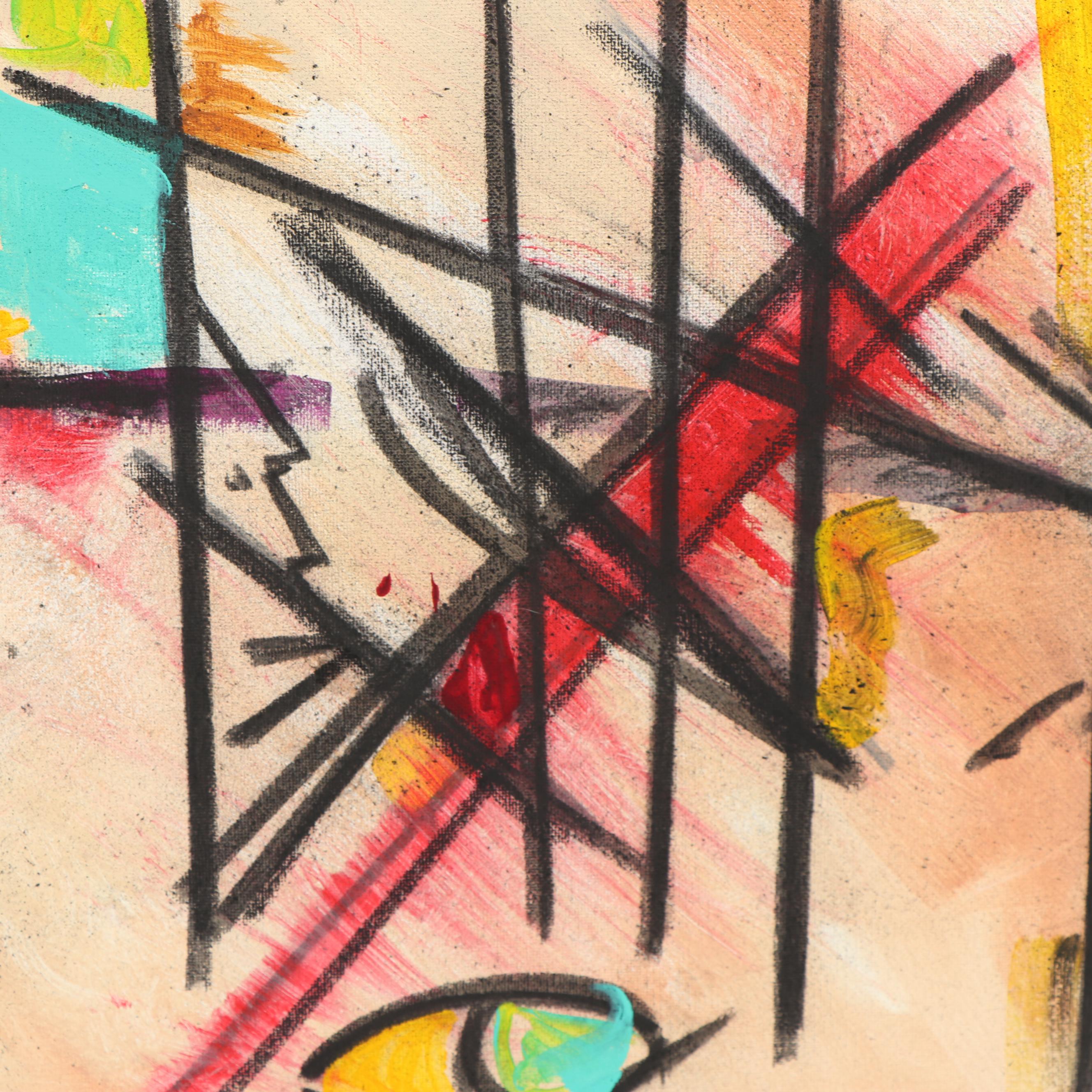 Stefan Georg Acrylic Painting "Satellites II"