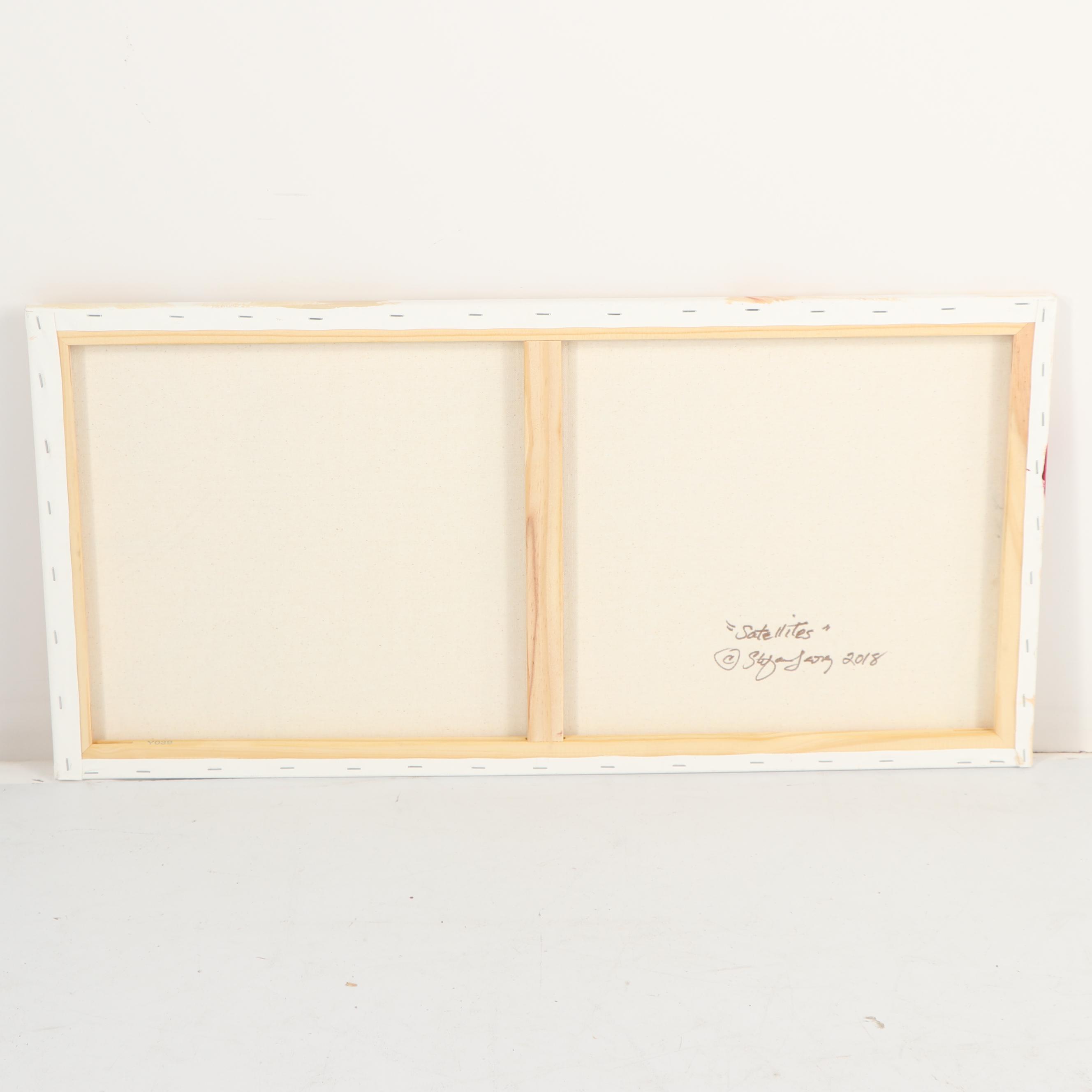 Stefan Georg Acrylic Painting "Satellites II"