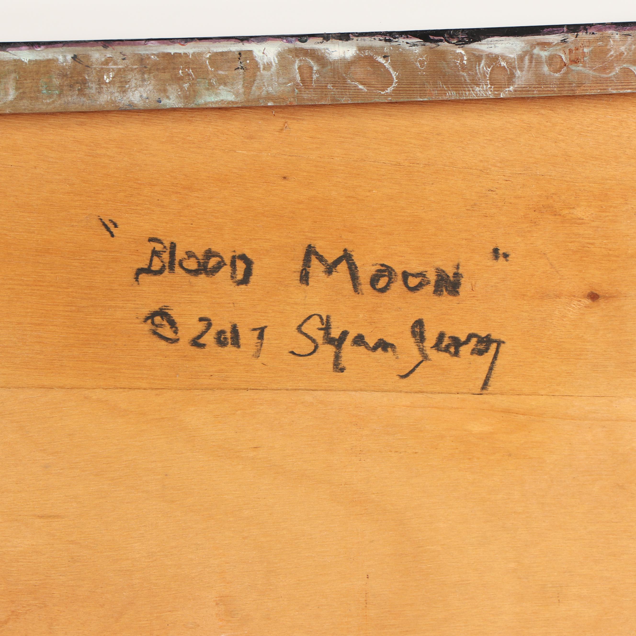 Stefan Georg Acrylic Painting "Blood Moon"