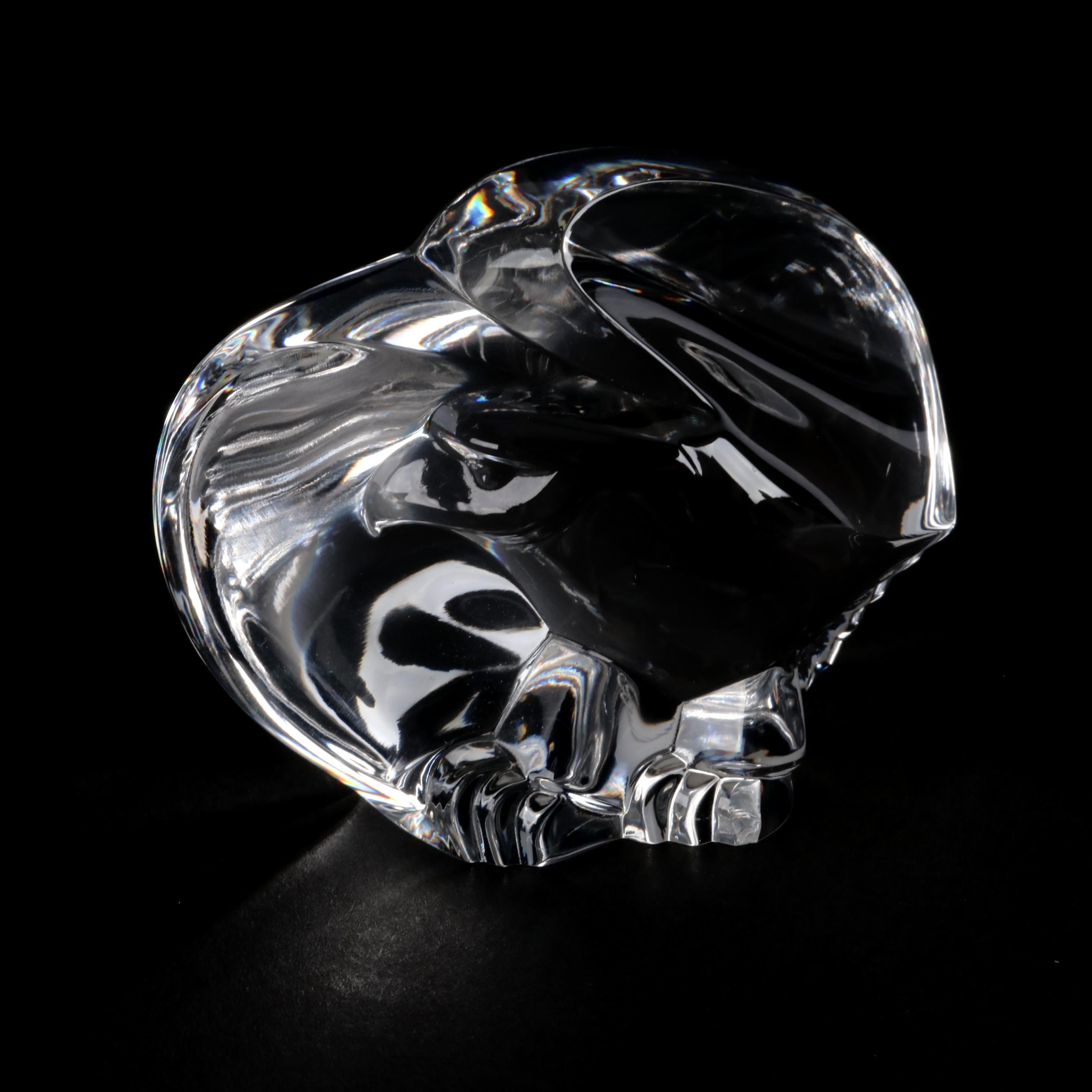 Steuben Glass Eagle Hand Cooler