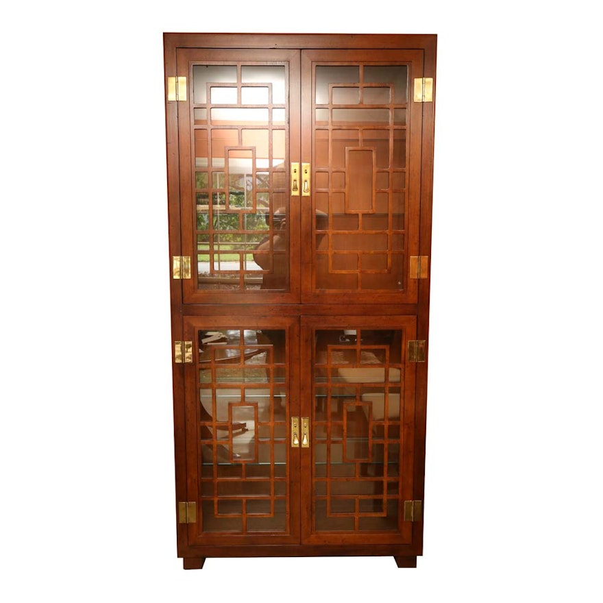 Chinese Chippendale Style China Cabinet by Henredon