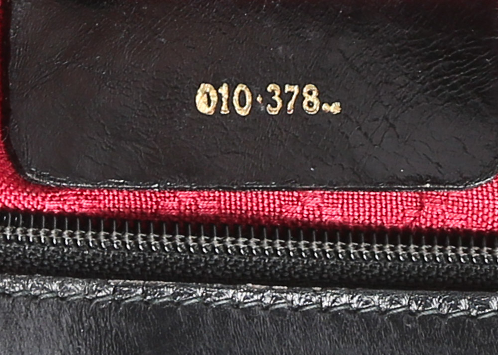 Vintage Gucci Accessory Collection "GG" Canvas and Leather Top Handle Bag