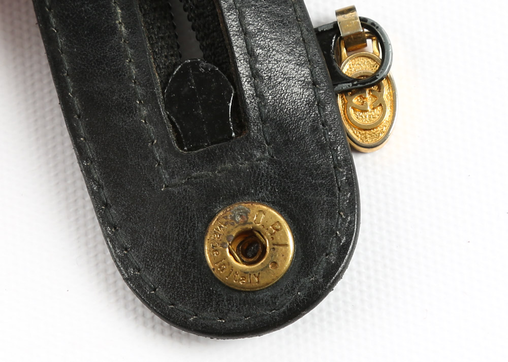 Vintage Gucci Accessory Collection "GG" Canvas and Leather Top Handle Bag