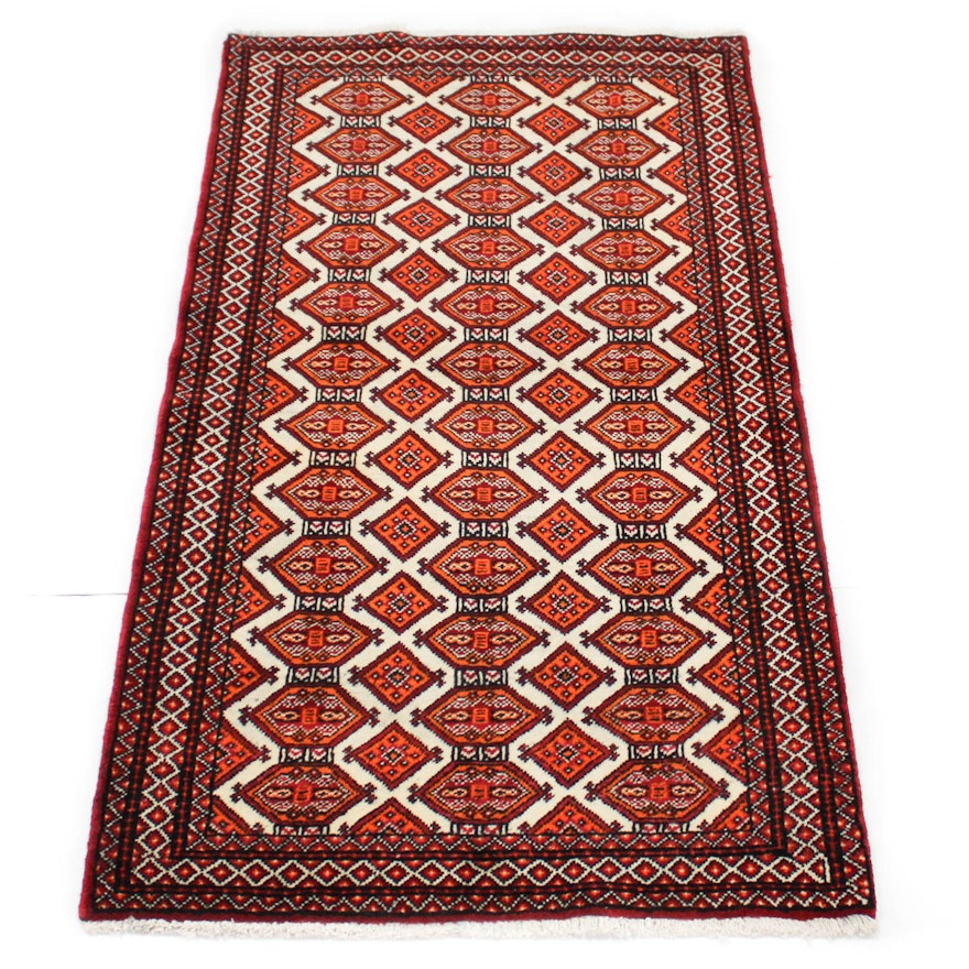 Semi-Antique Hand-Knotted Persian Baluch Area Rug