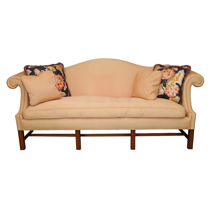 20th Century Chippendale Style Camelback Sofa