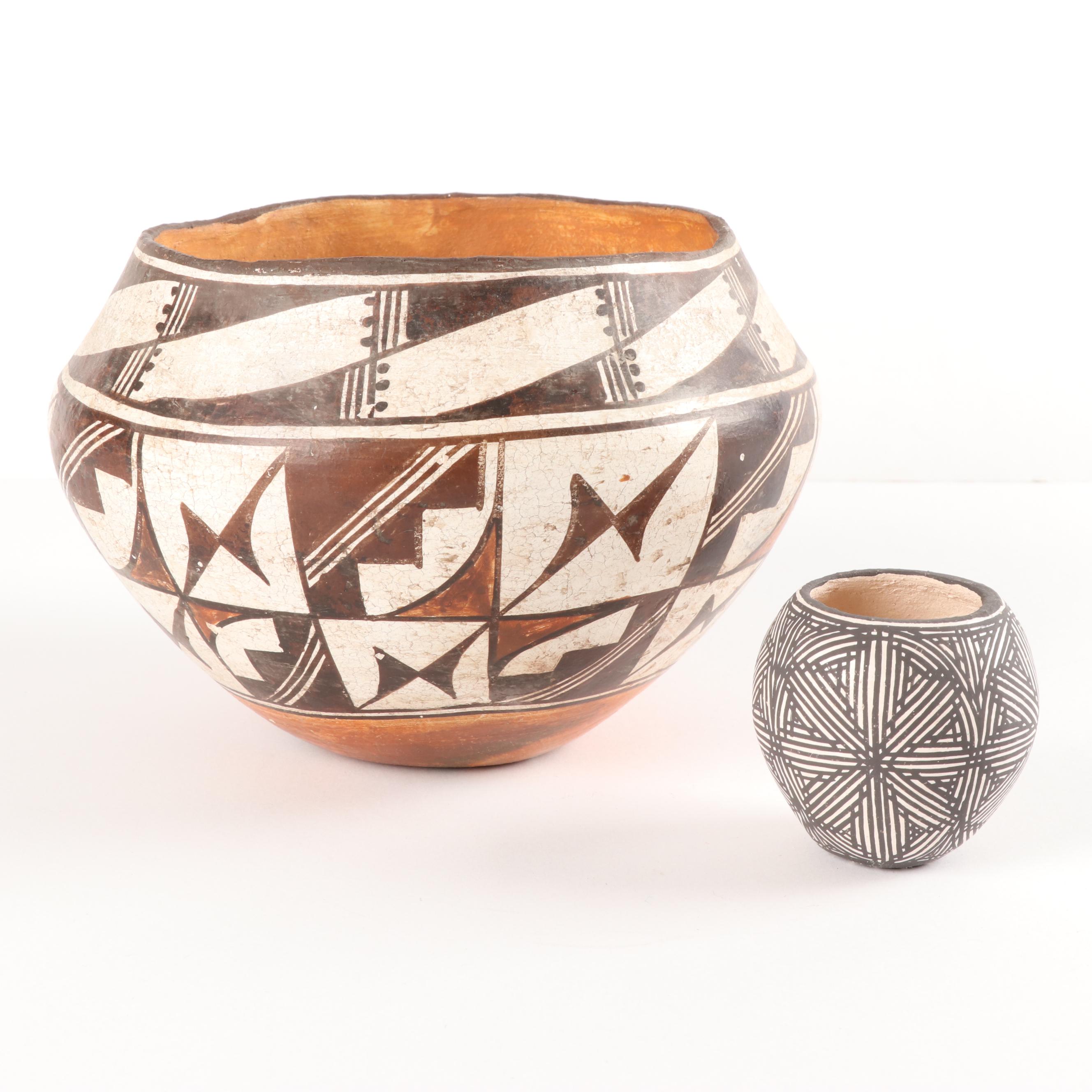Acoma Pueblo and Acoma Pueblo Style Polychrome Pottery