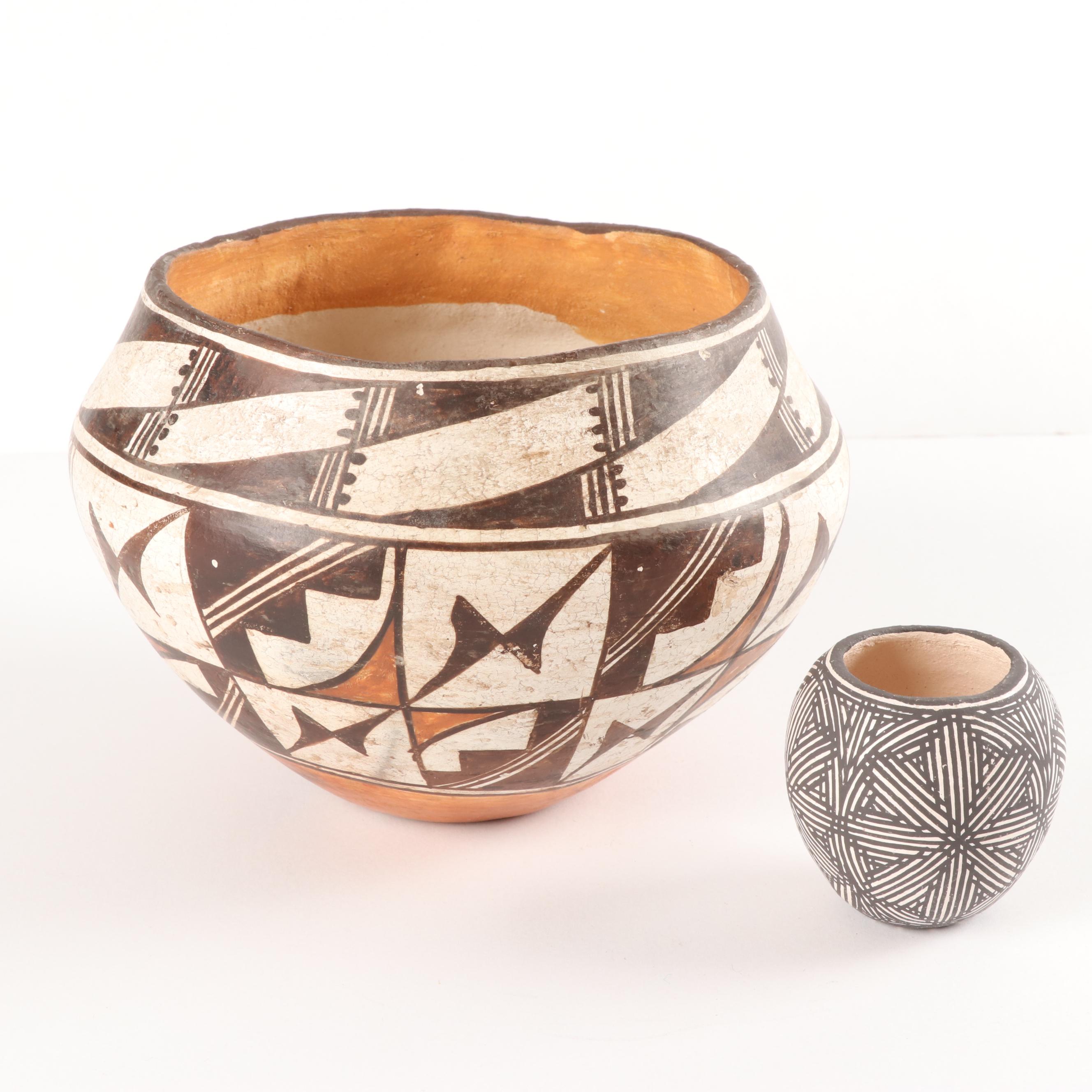 Acoma Pueblo and Acoma Pueblo Style Polychrome Pottery