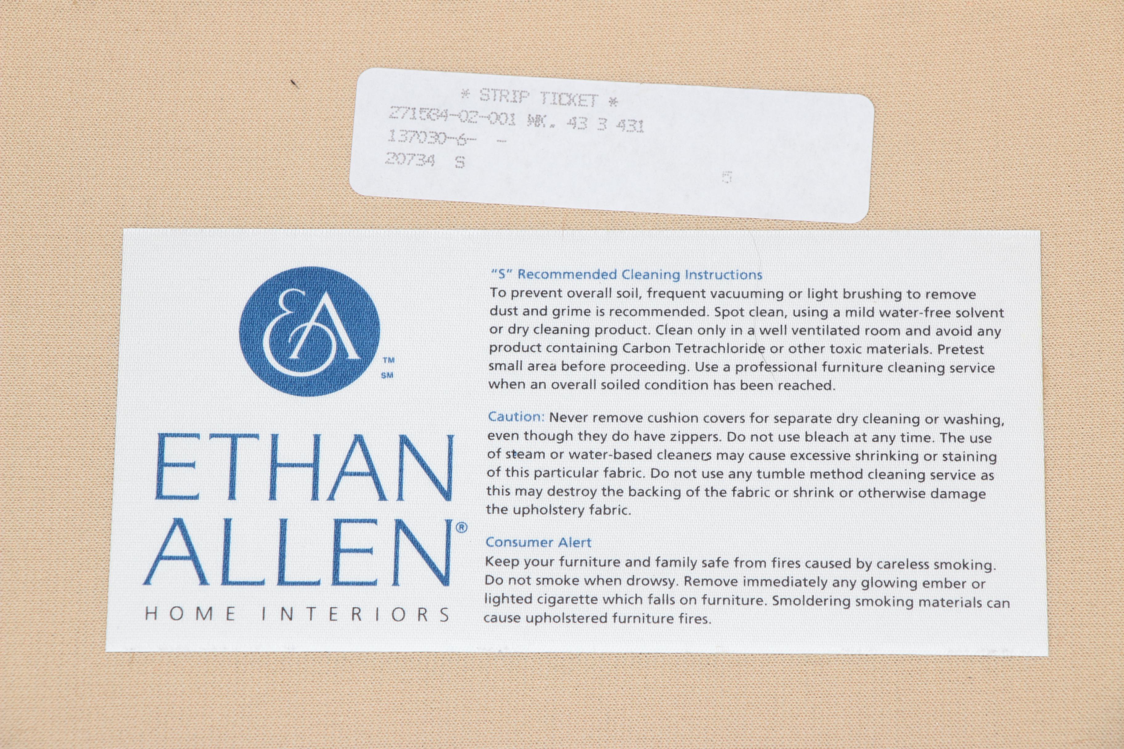 Wicker Club Chair by Ethan Allen