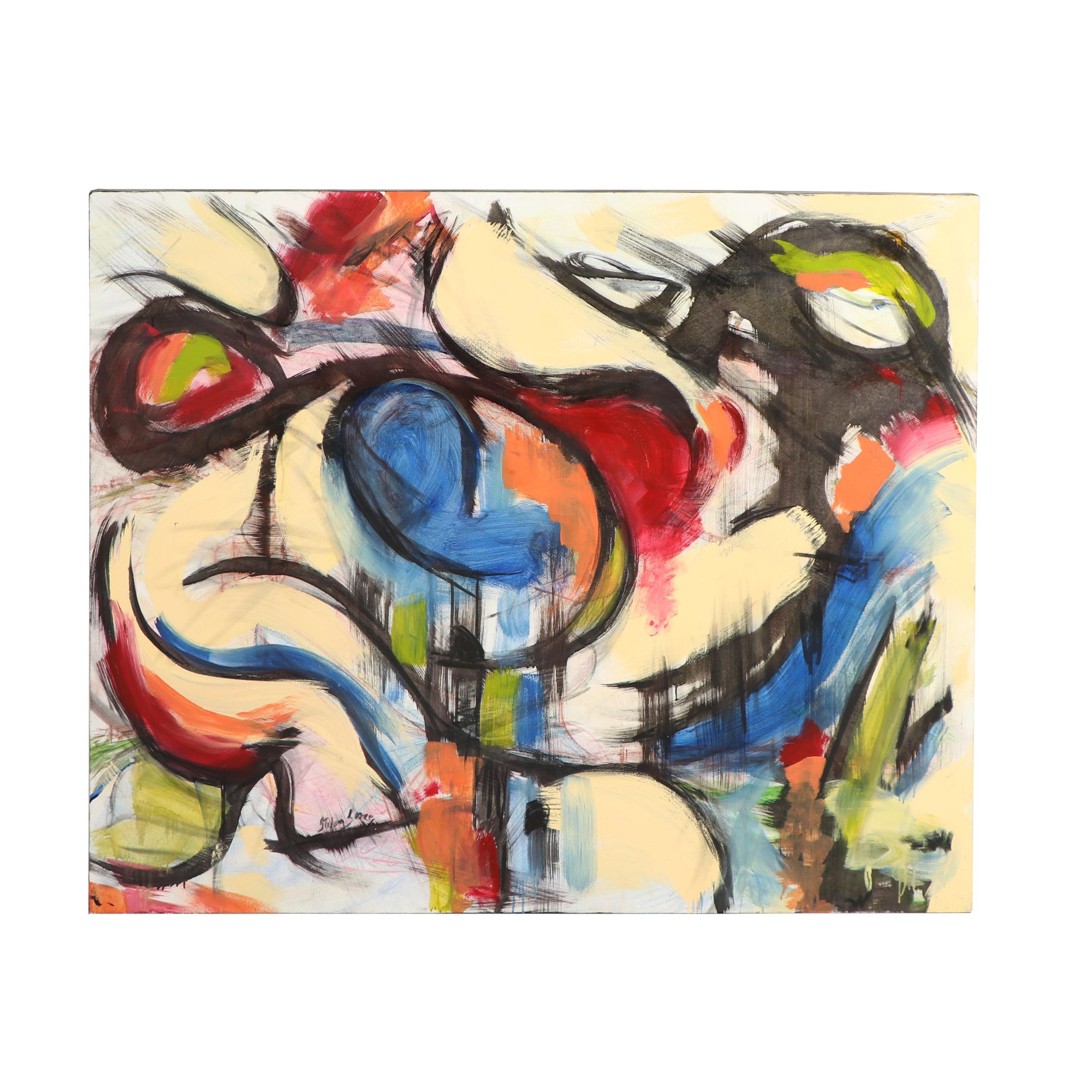 Stefan Georg Acrylic Painting "Modern Times X"