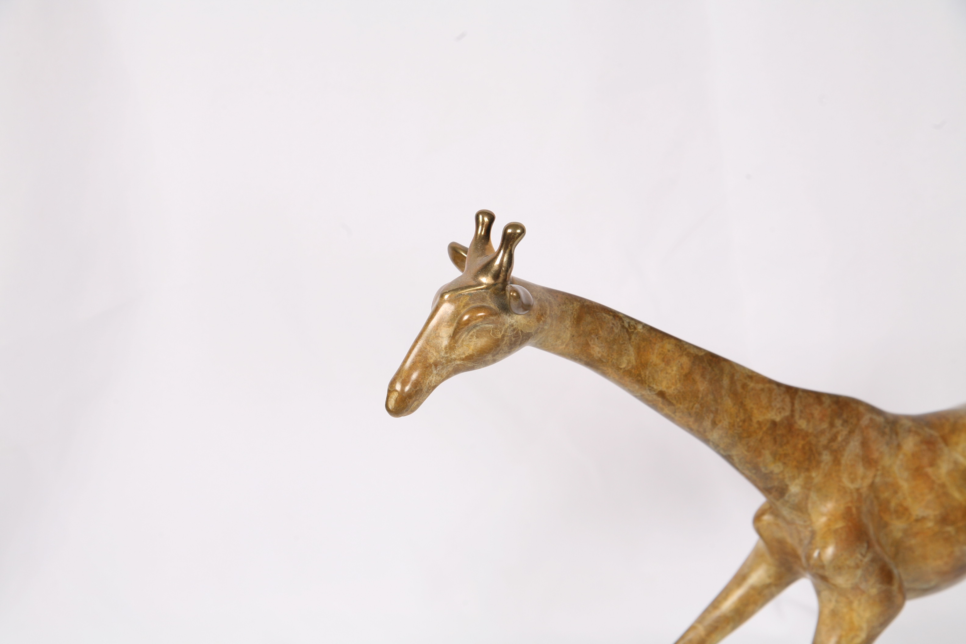 Daniel Acebo Cast Bronze Giraffe Sculpture