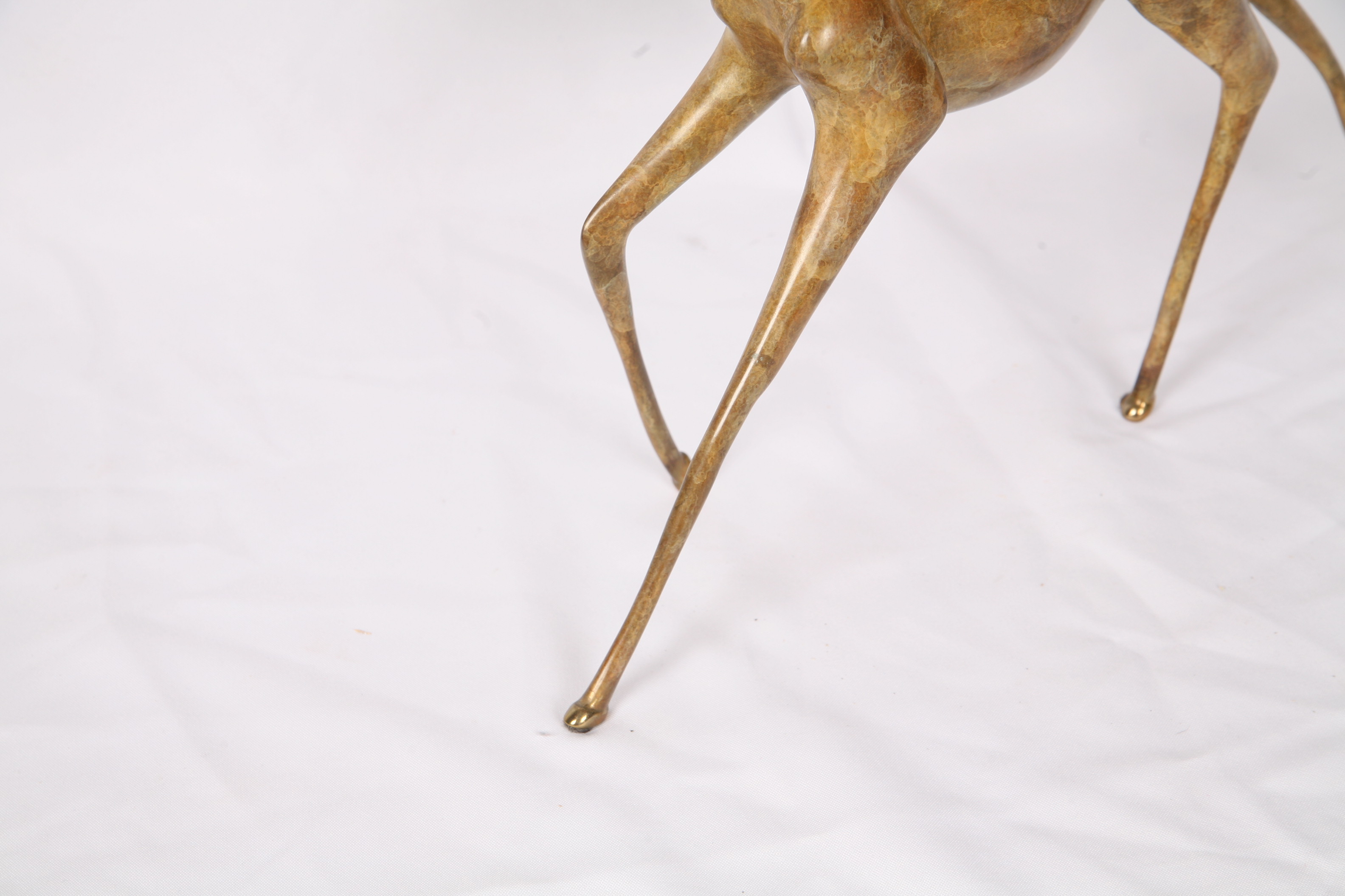 Daniel Acebo Cast Bronze Giraffe Sculpture