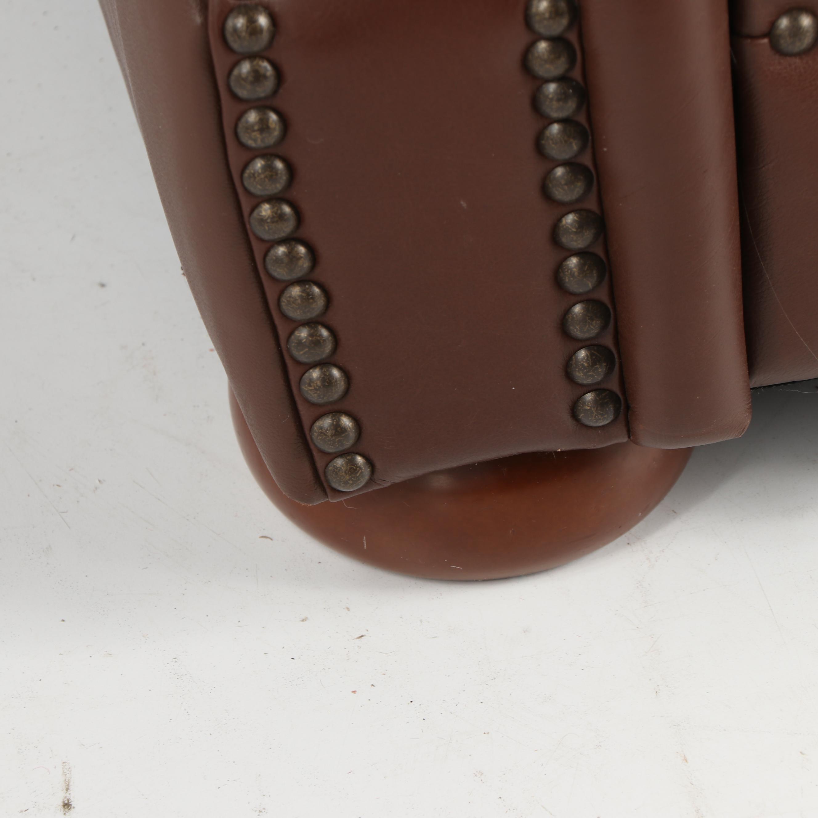 Brown Leather Loveseat by Elegant Products Inc.