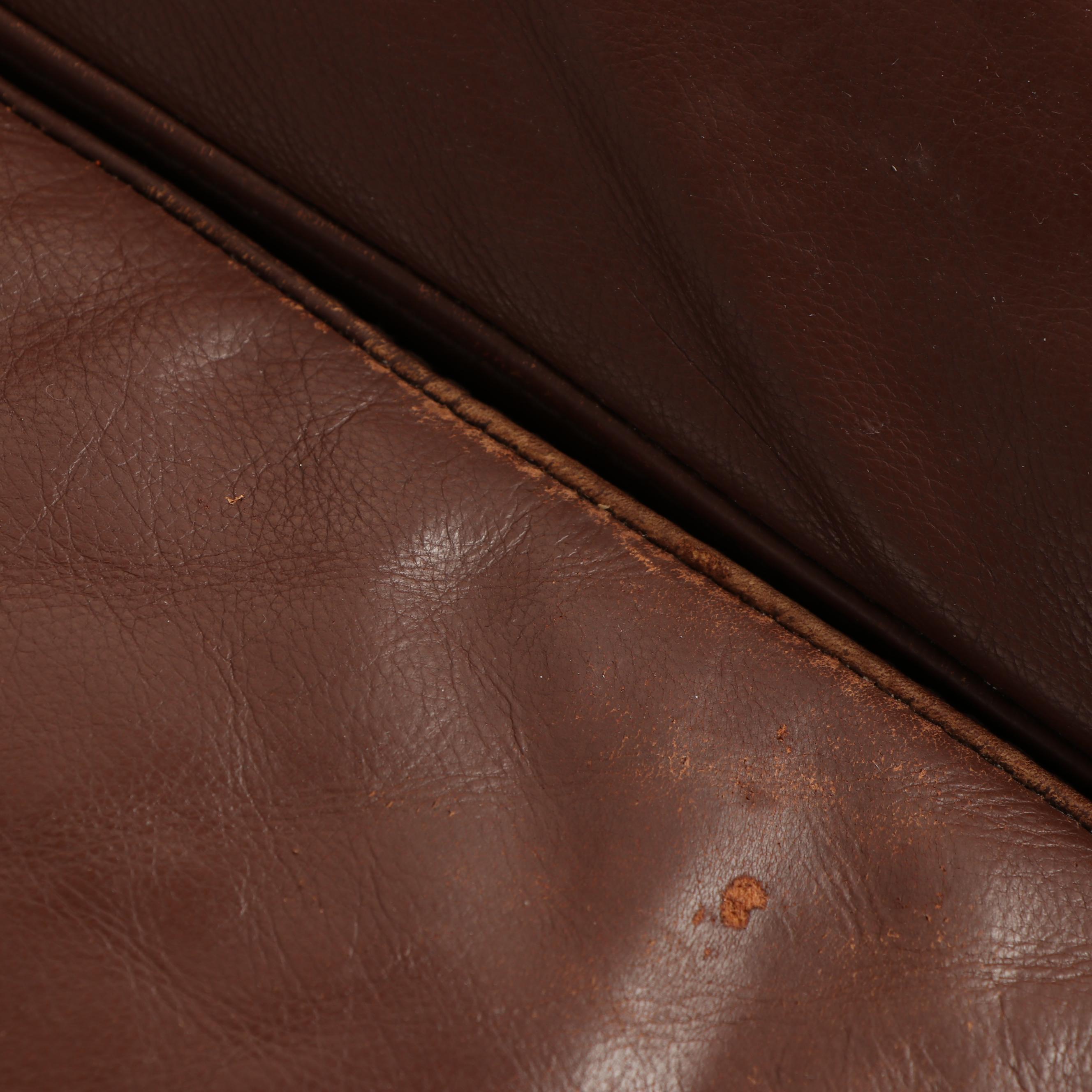 Brown Leather Loveseat by Elegant Products Inc.