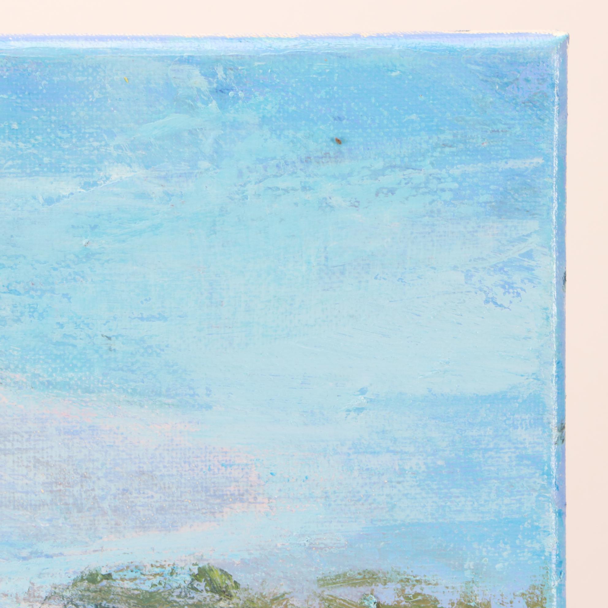 Lee Hafer Contemporary Acrylic Painting "Currents Run Deep"