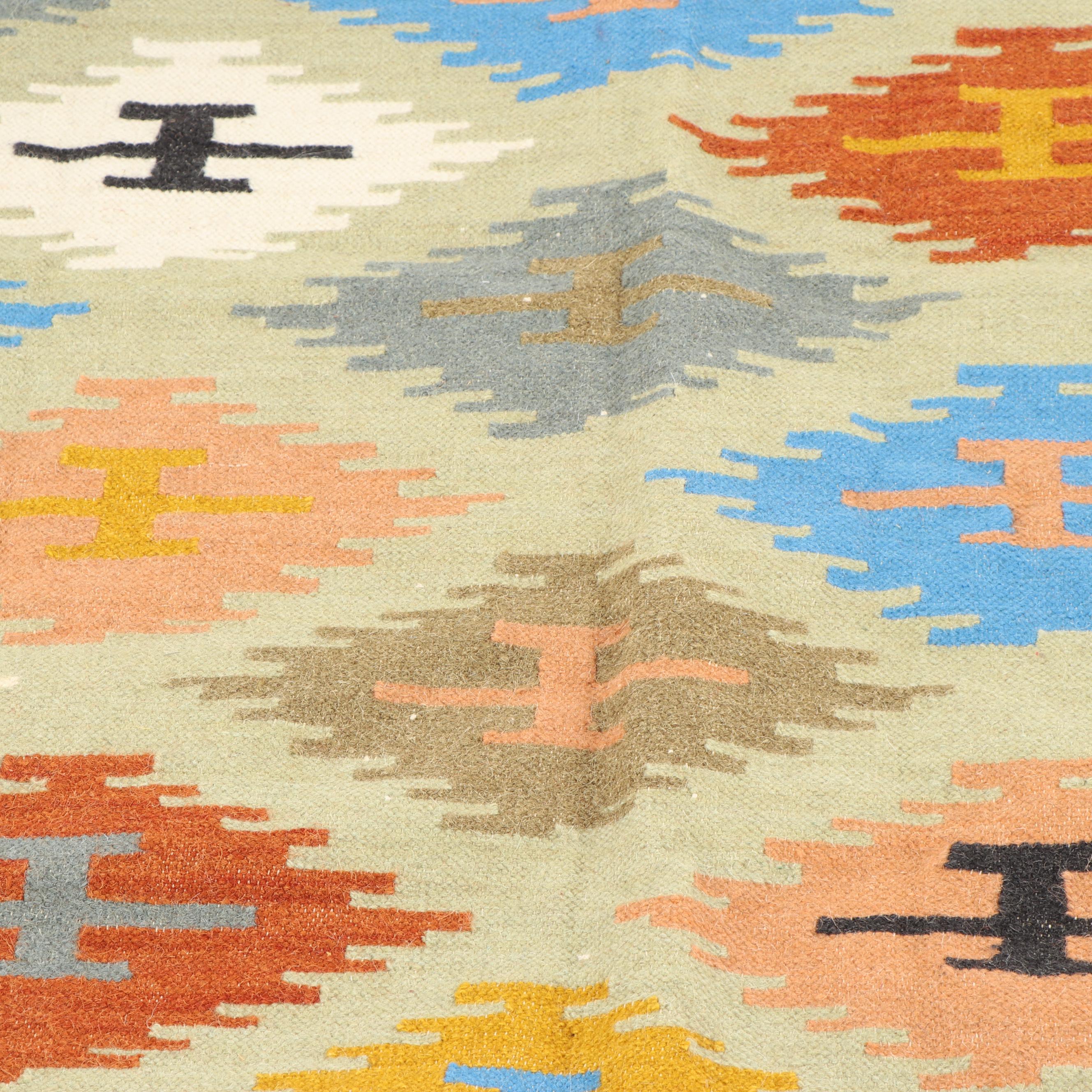 Handwoven Indian Wool Kilim