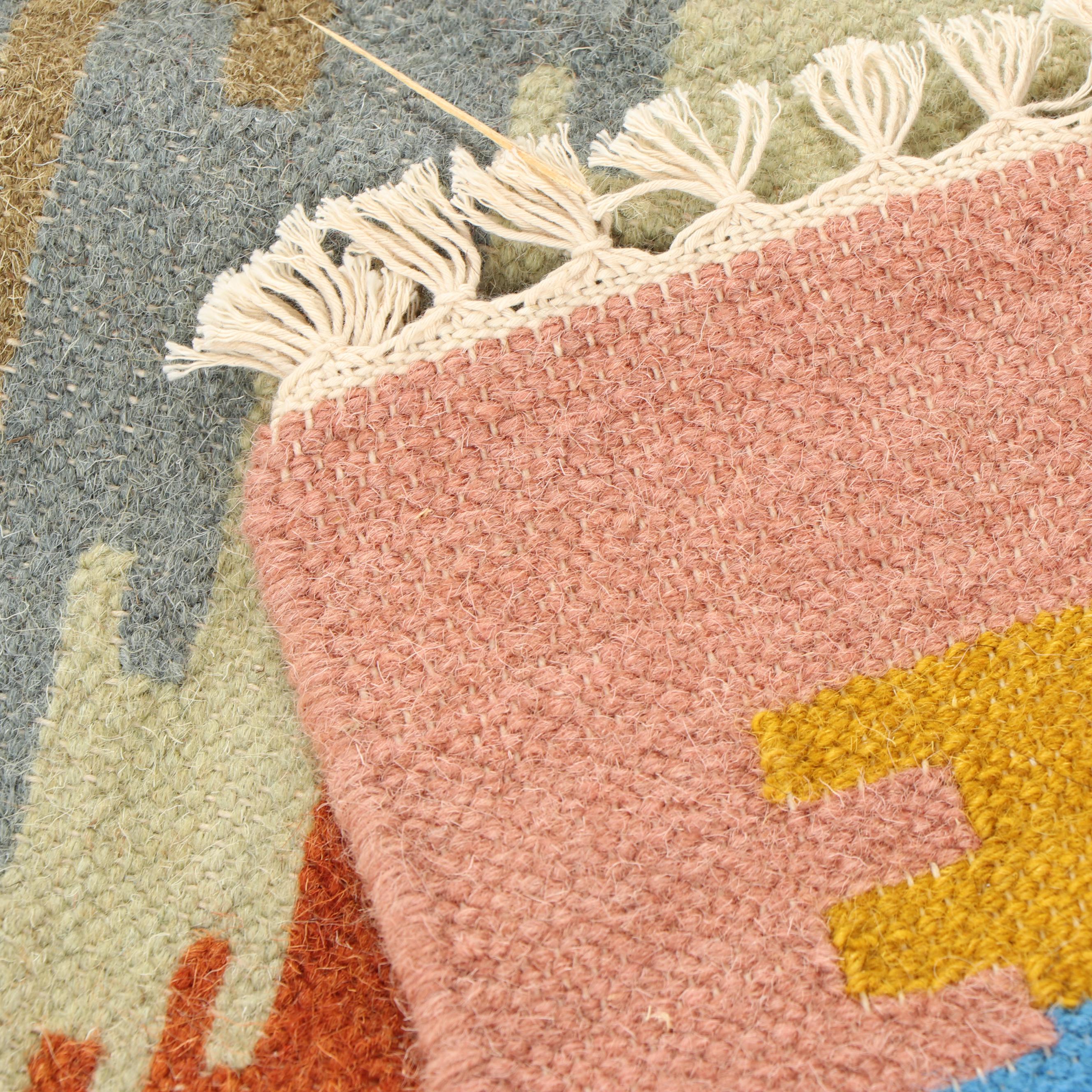 Handwoven Indian Wool Kilim