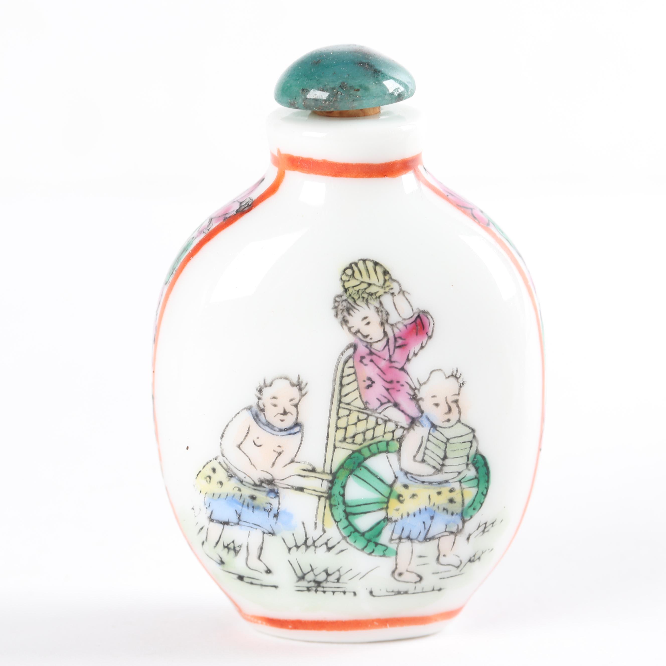 Chinese Snuff Bottles and Bone Snuff Box