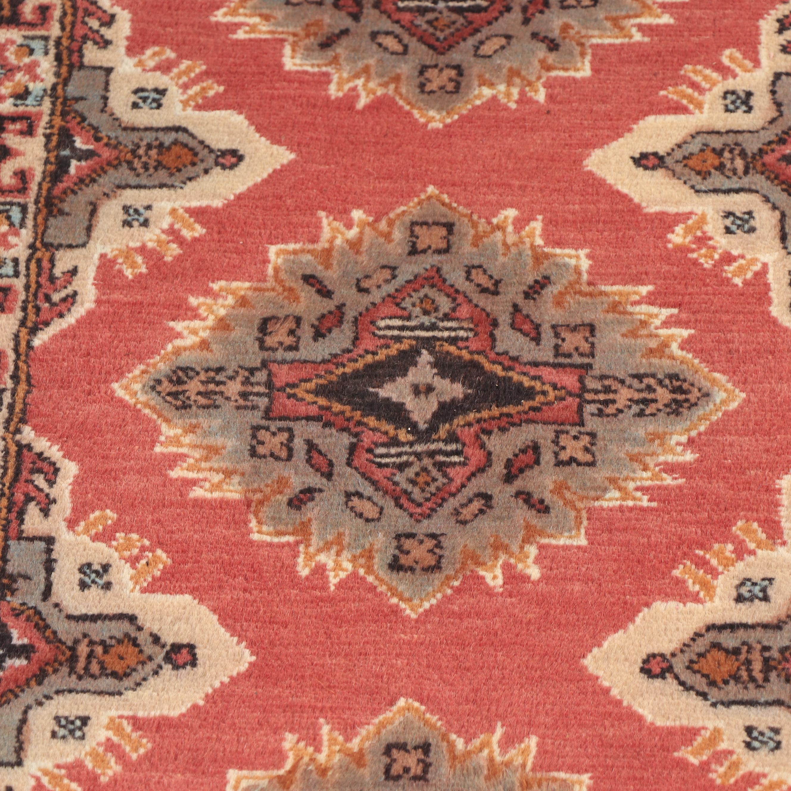 Hand Knotted Pakistani Kazak Wool Carpet Runner