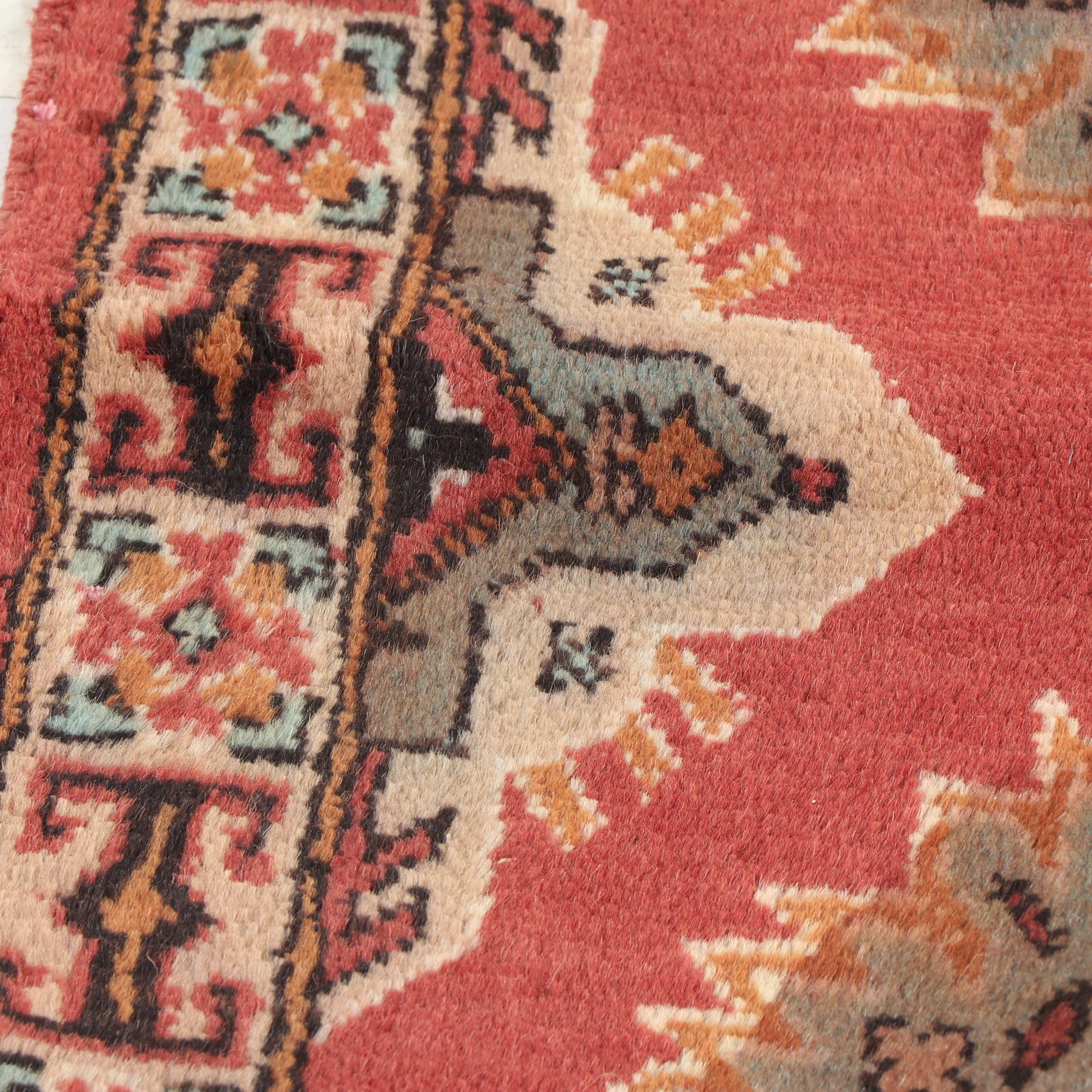 Hand Knotted Pakistani Kazak Wool Carpet Runner
