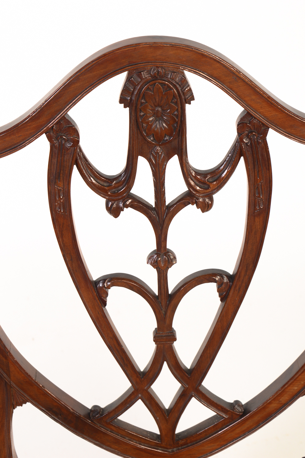 Antique Shield Back Chair Frame