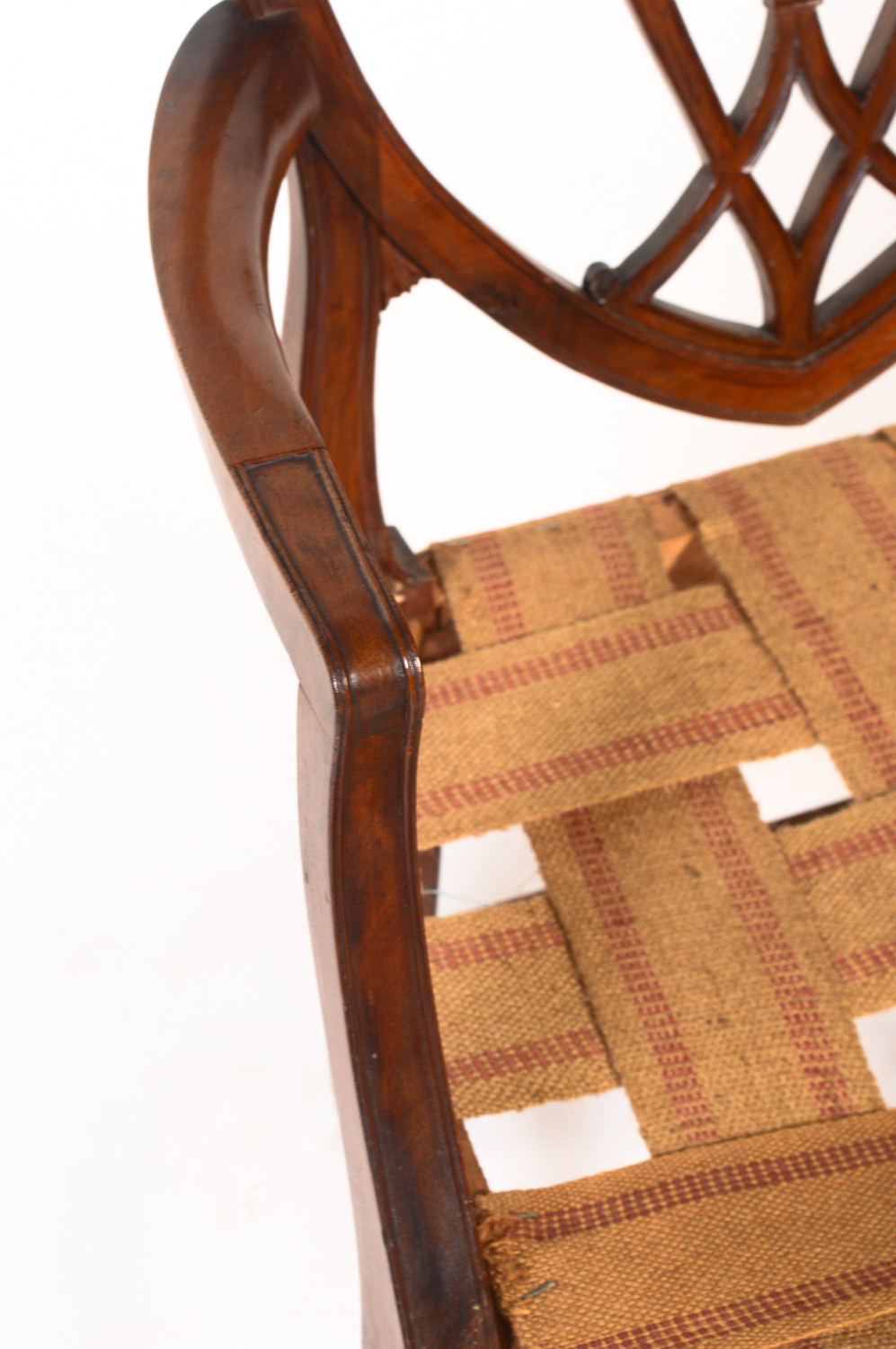 Antique Shield Back Chair Frame