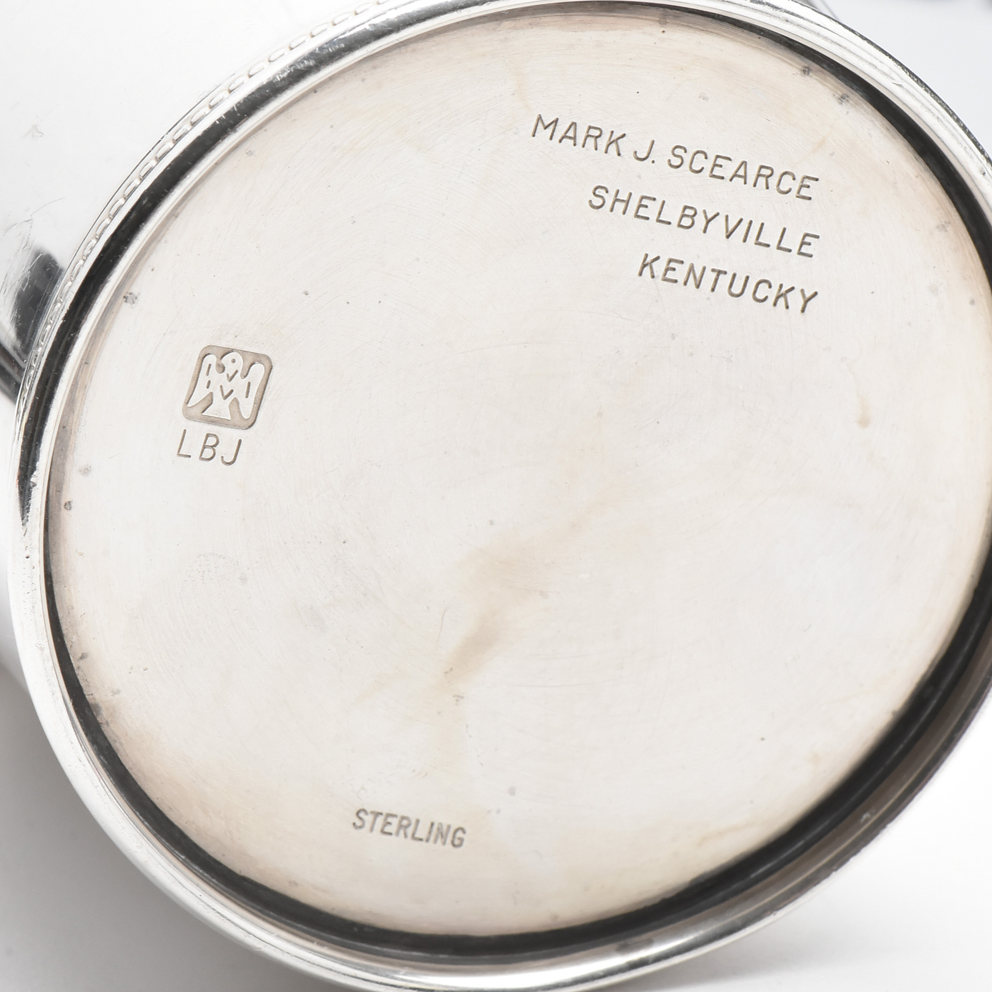 Three Circa 1960's Mark J. Scearce Sterling Silver Presidential Mint Julep Cups