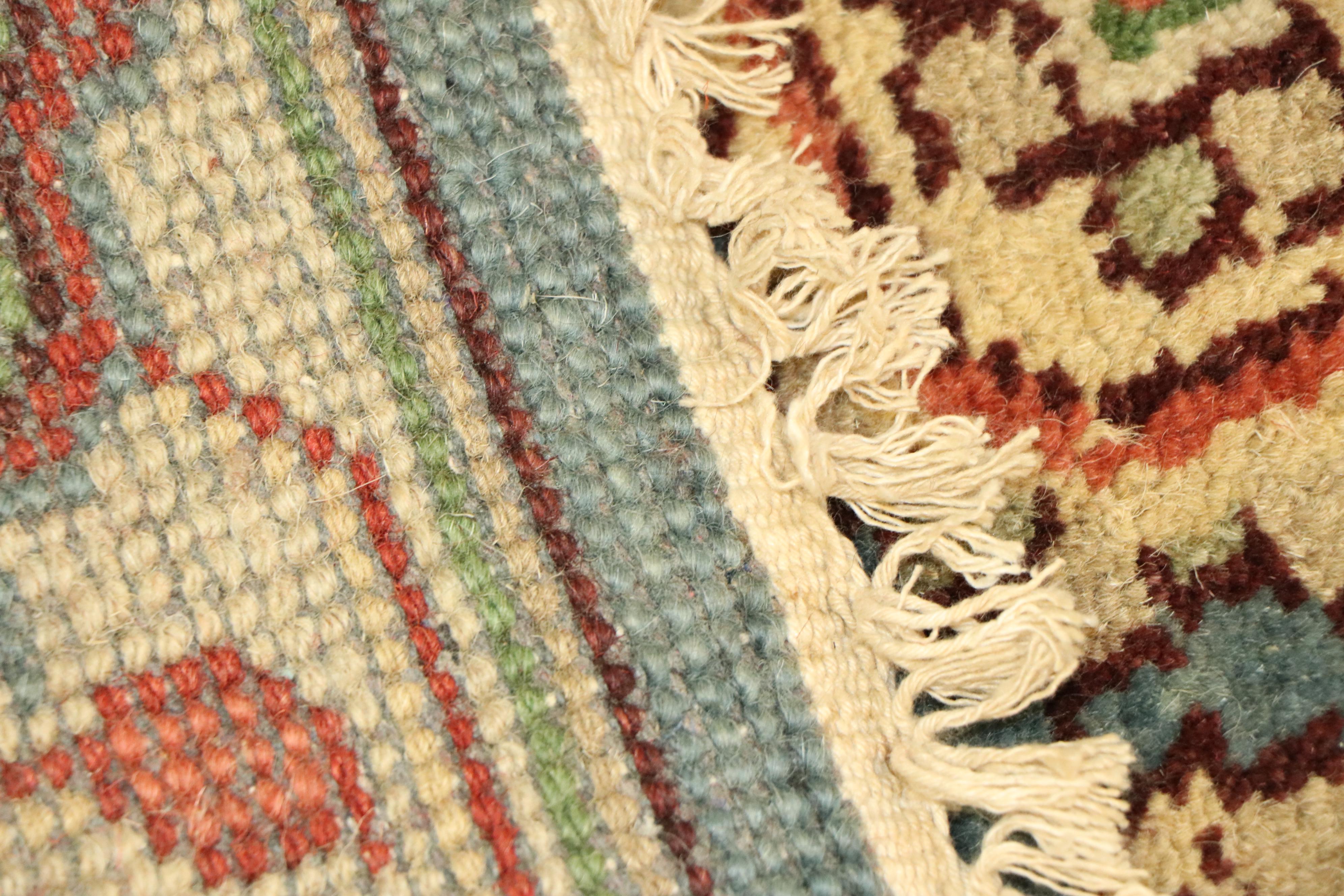 Hand-Knotted Bakhshayesh Heriz Wool Carpet Runner