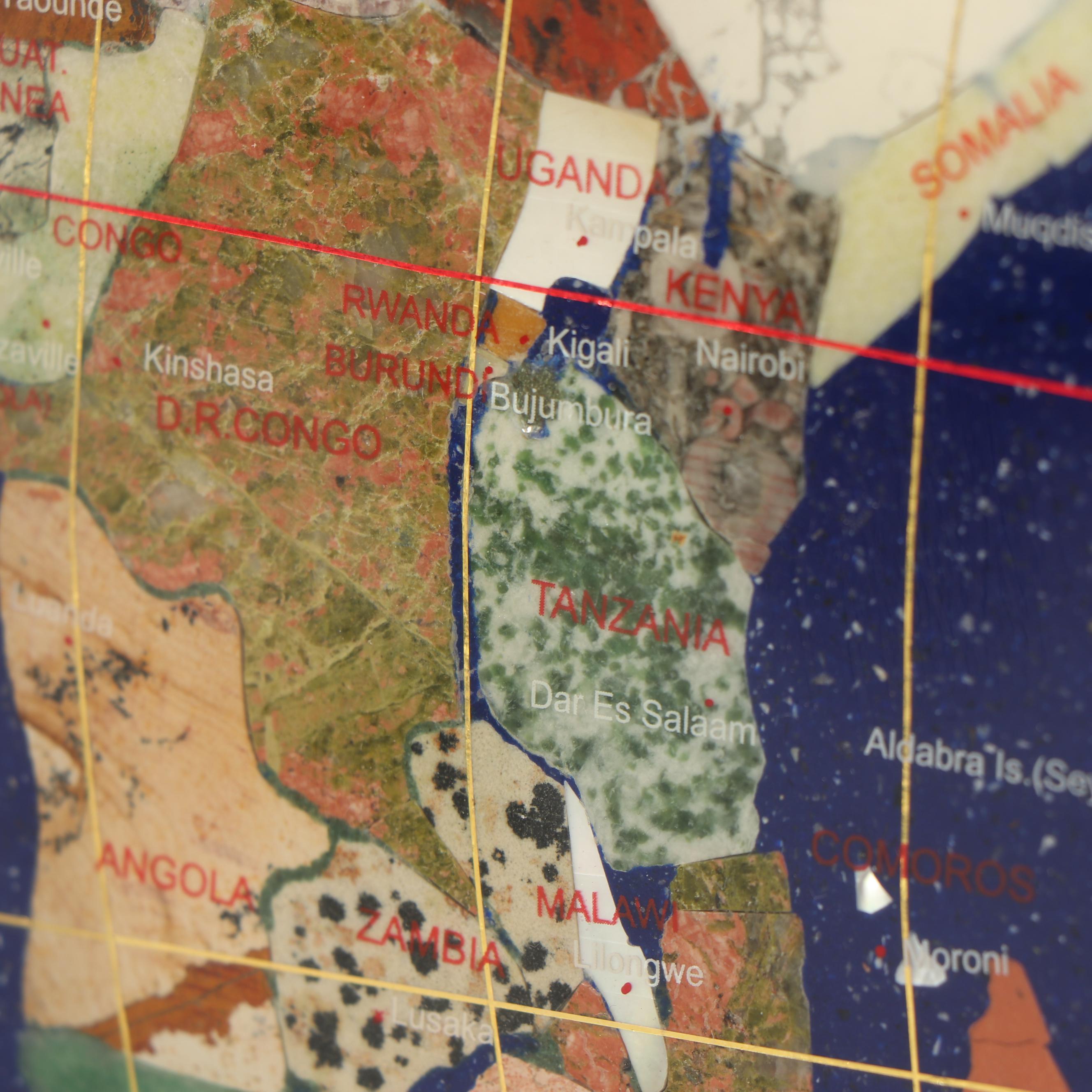 Stone Inlay "Map of the World"