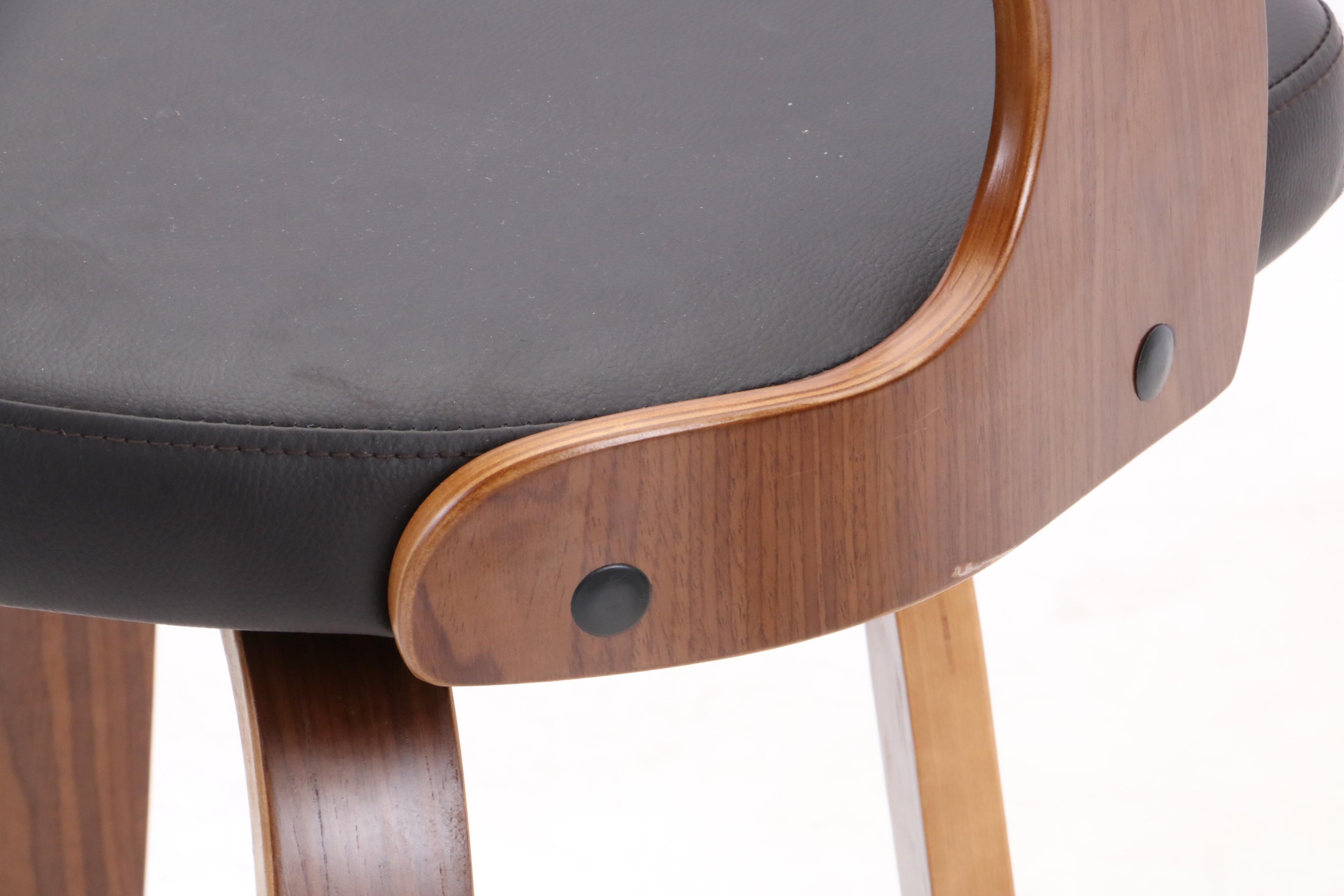 Modern Style Glass Top Table and Swivel Bar Height Chairs by Armen Living