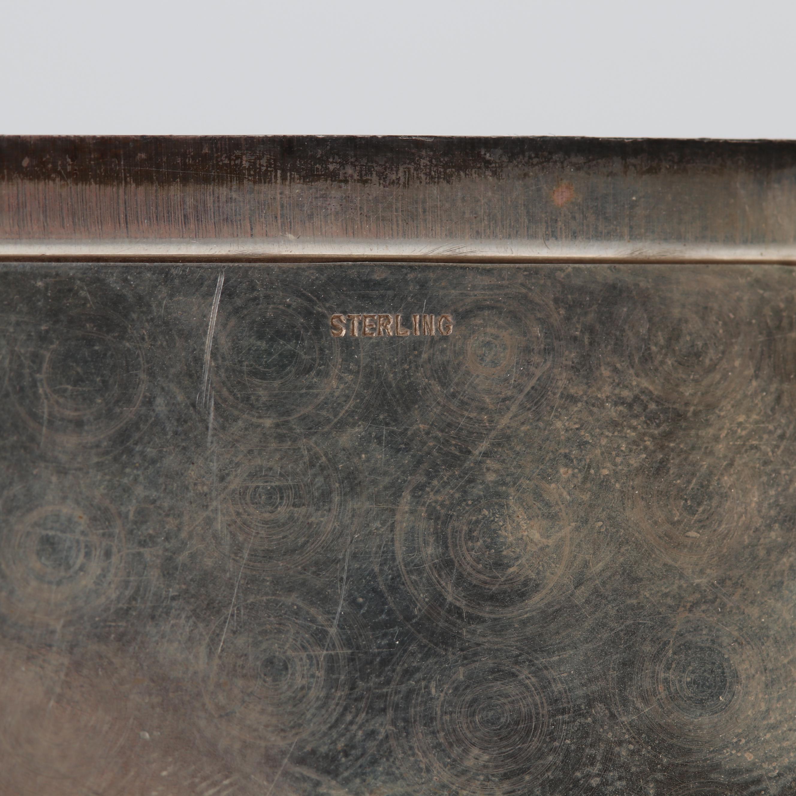 Antique Sterling Silver Calling Card Case