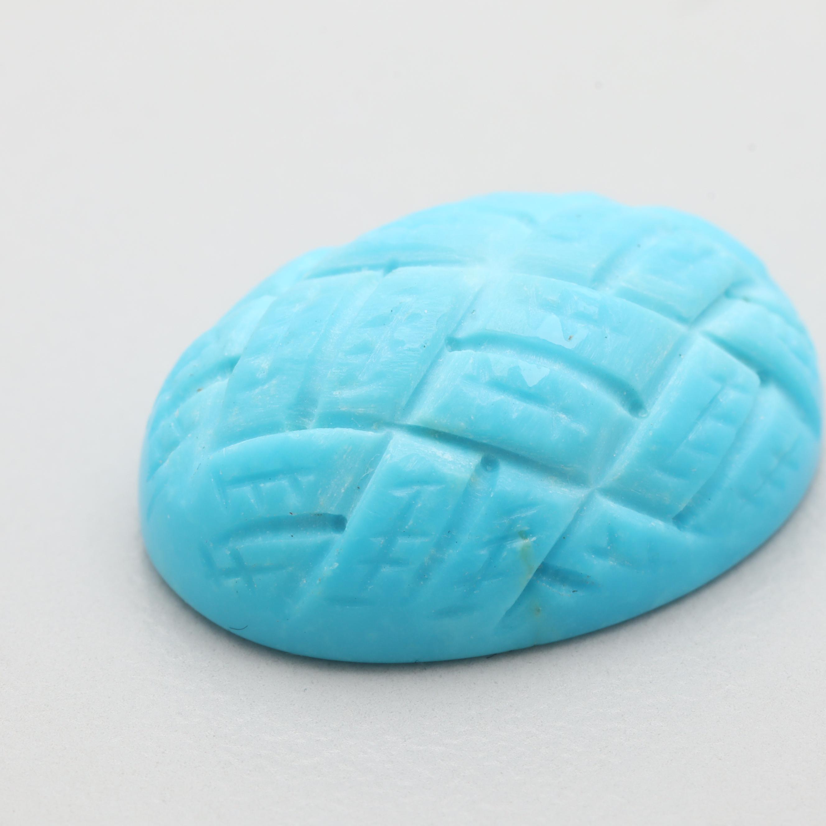 Loose 12.48 CT Turquoise Cabochon