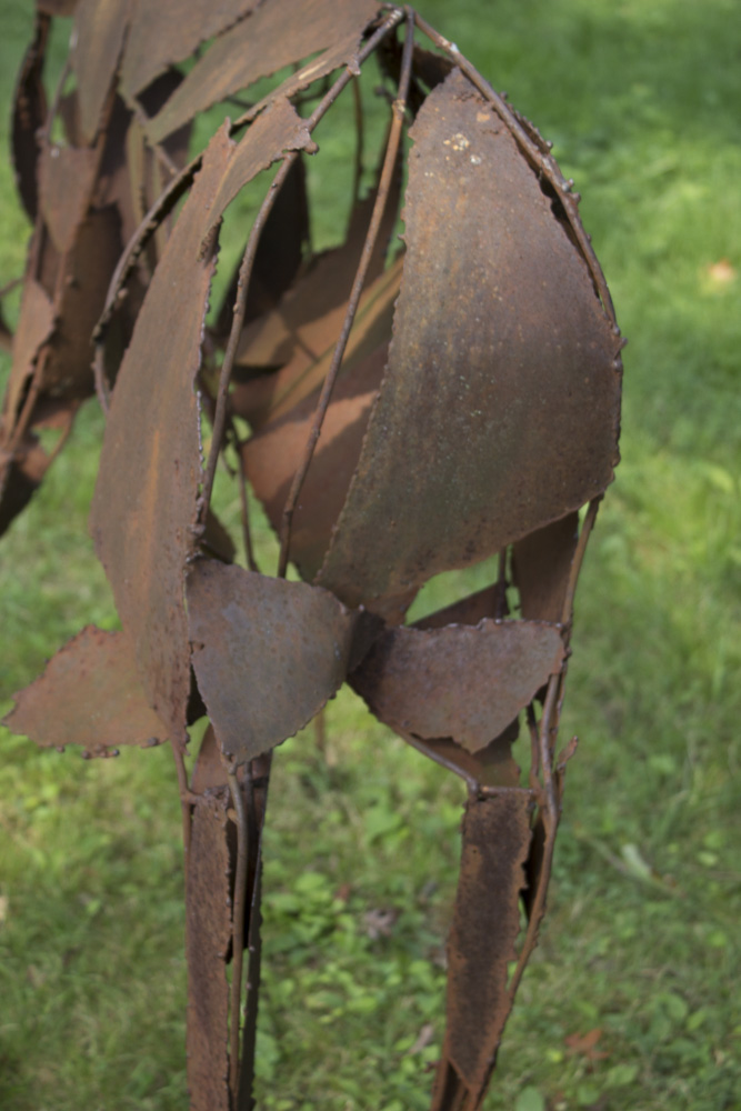 Metal Stag Outdoor Abstract Sculpture