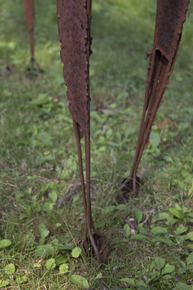 Metal Stag Outdoor Abstract Sculpture